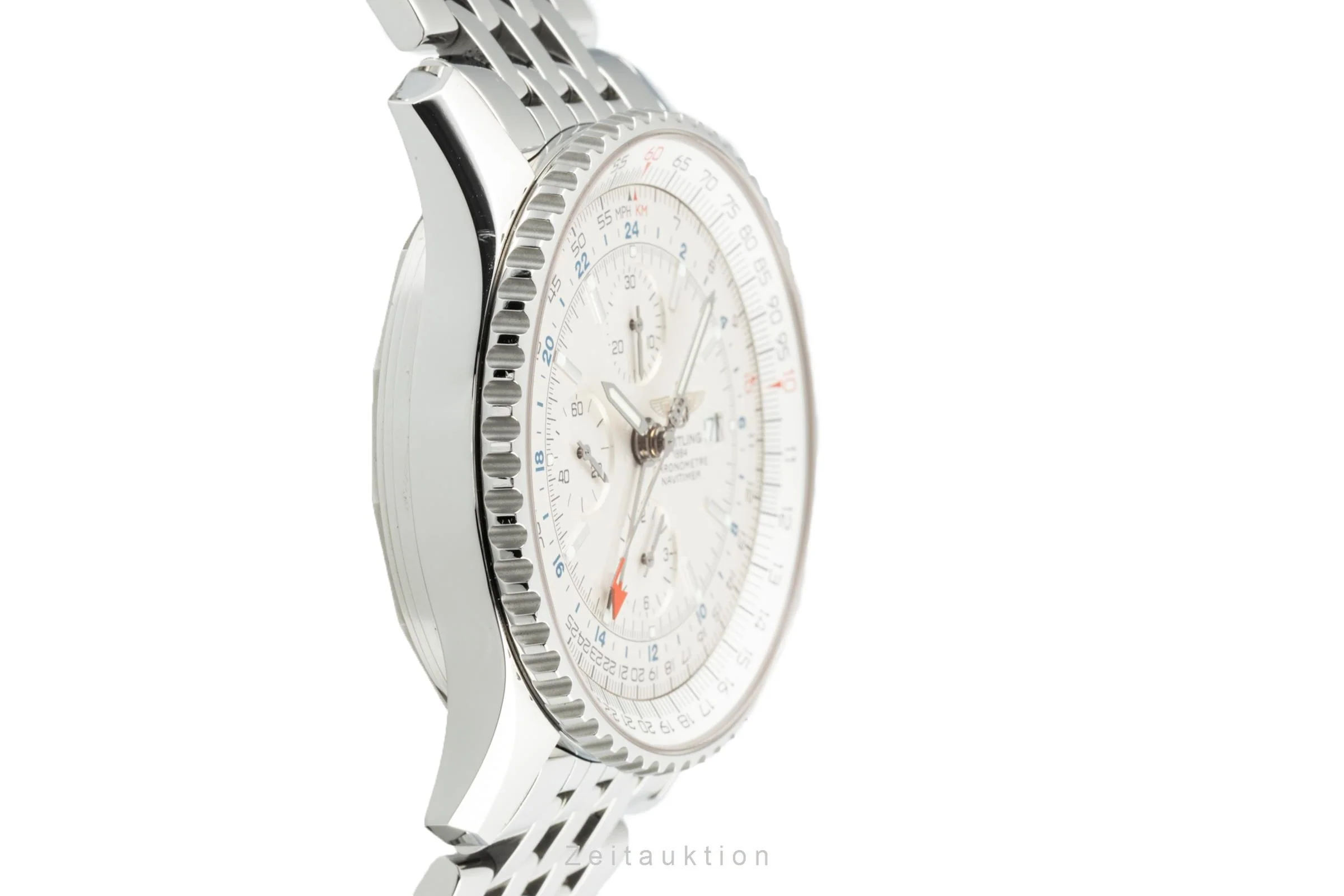 Breitling Navitimer World chronograph steel automatic men's watch A24322 LP: 6950EUR  [2205473] - Image 6