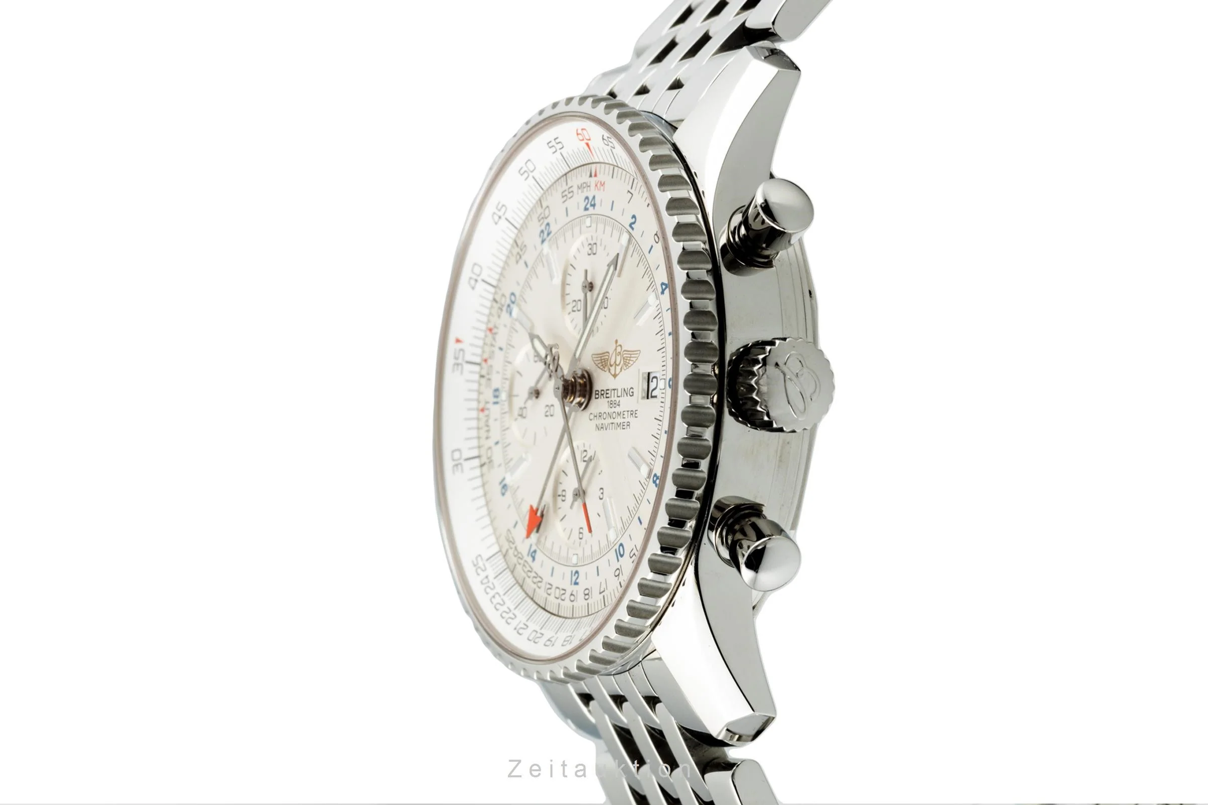 Breitling Navitimer World chronograph steel automatic men's watch A24322 LP: 6950EUR  [2205473] - Image 7