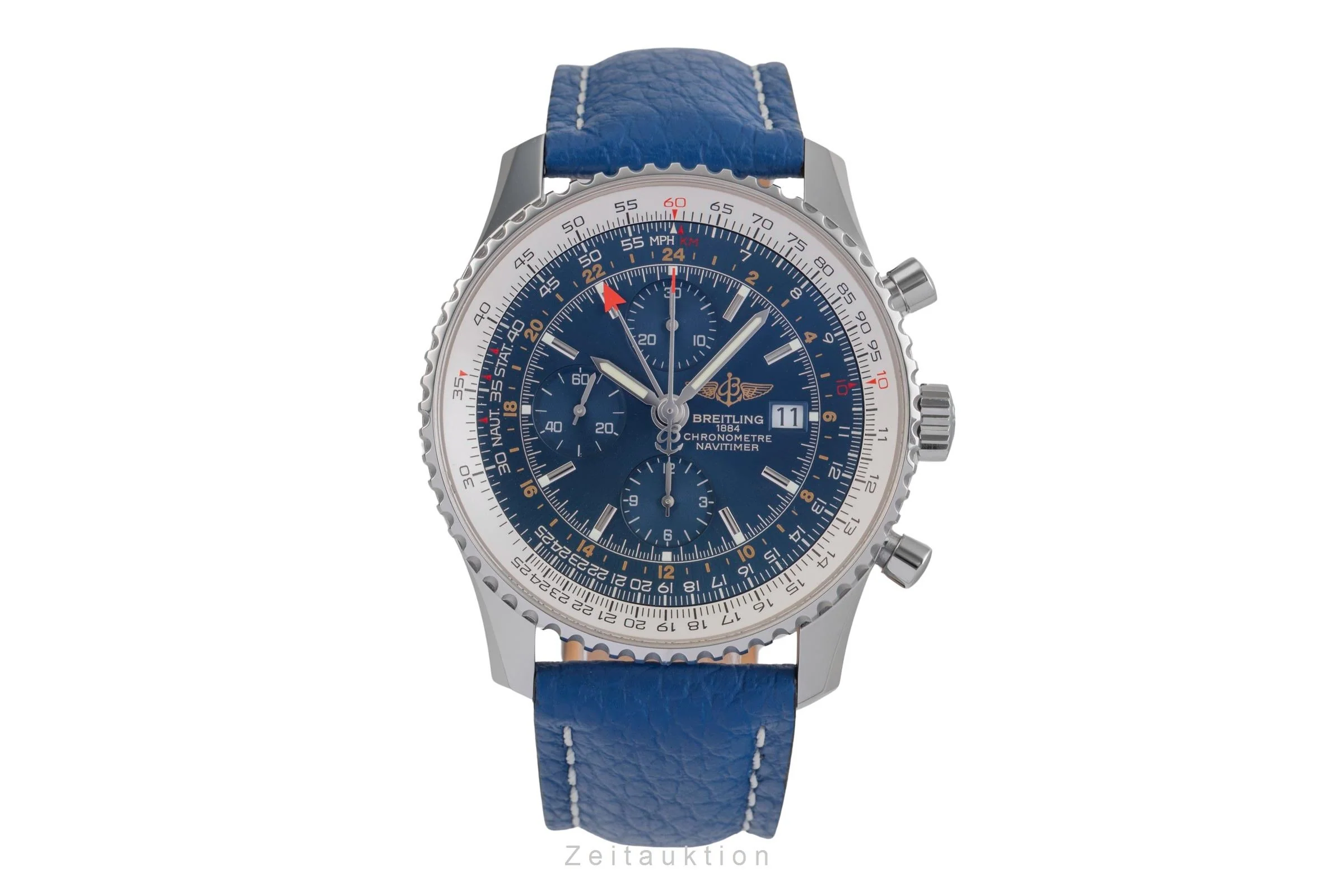 Breitling Navitimer World chronograph steel automatic men's watch A24322  [2504027] - Image 5