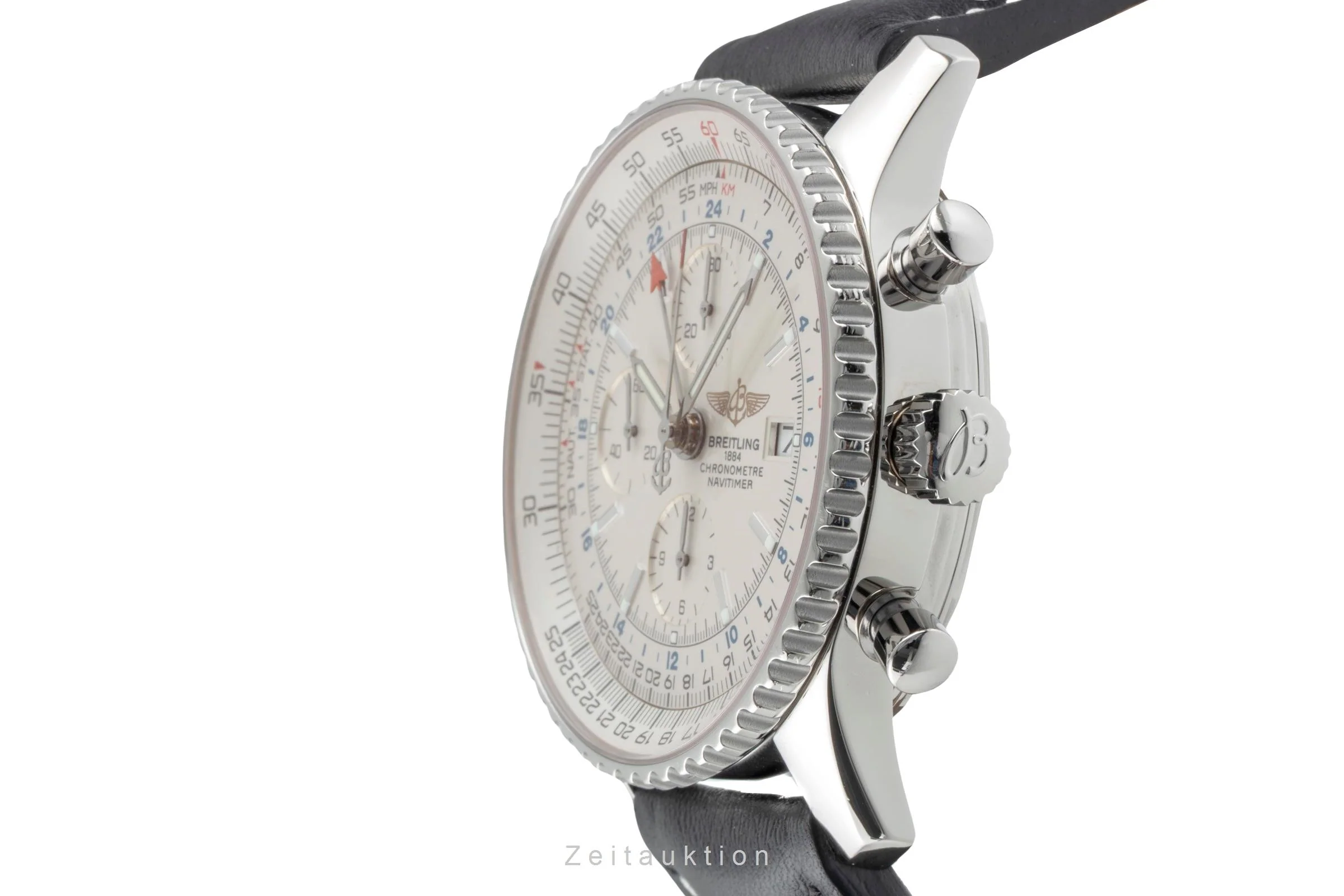 Breitling Navitimer World chronograph steel automatic men's watch A24322  [2504402] - Image 7