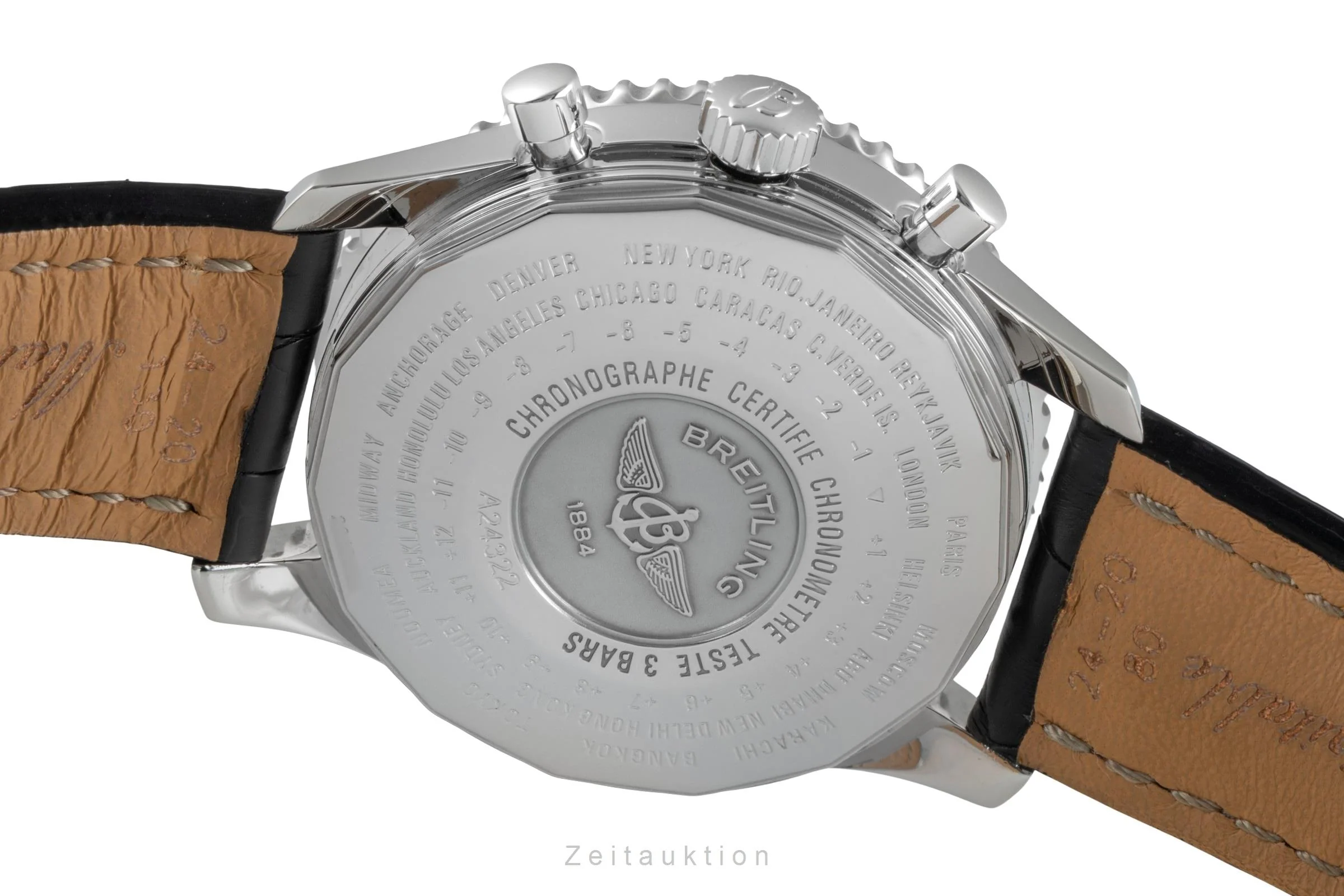Breitling Navitimer World chronograph steel automatic men's watch A24322  [2505671] - Image 11