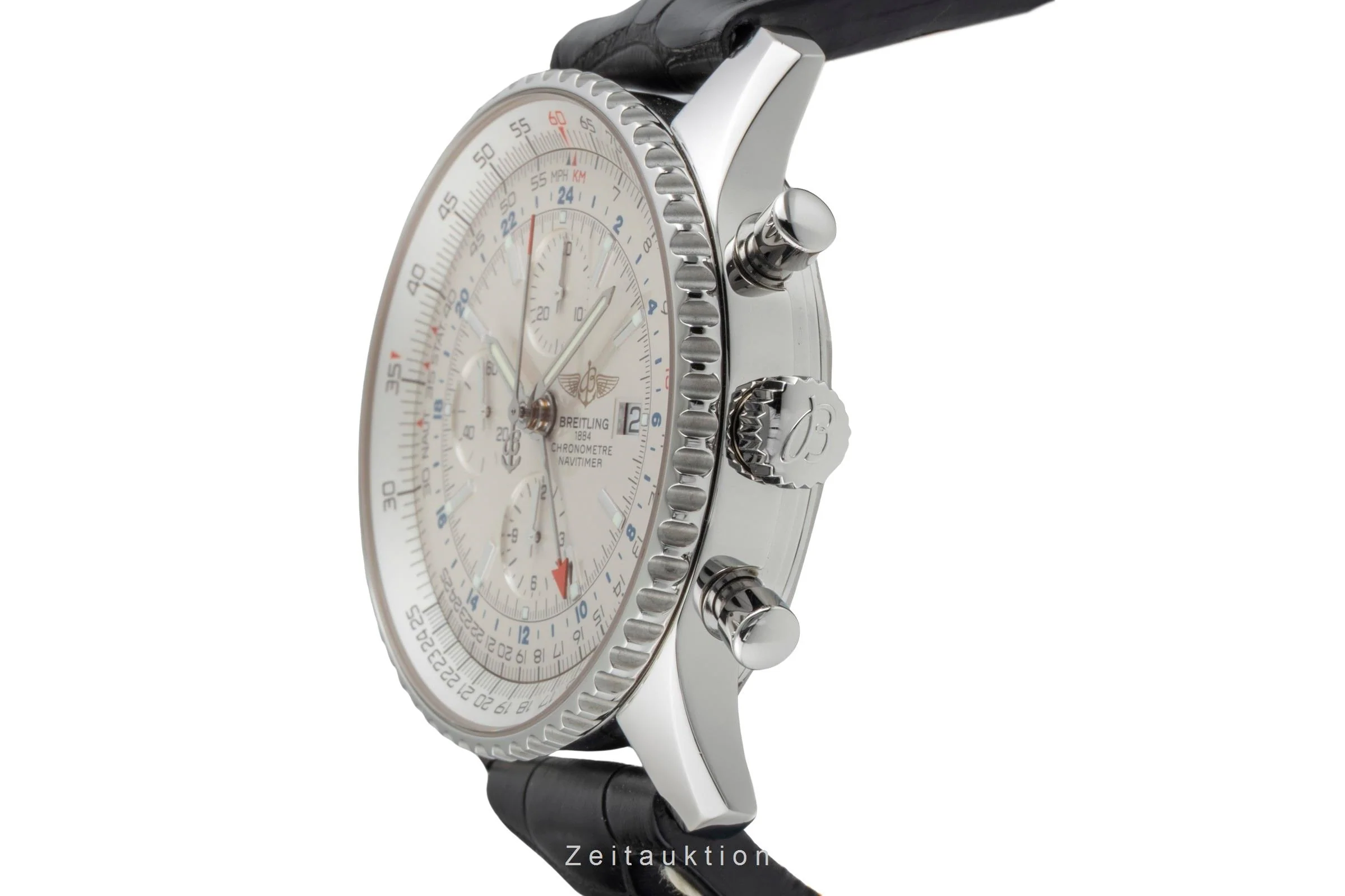 Breitling Navitimer World chronograph steel automatic men's watch A24322  [2505671] - Image 7