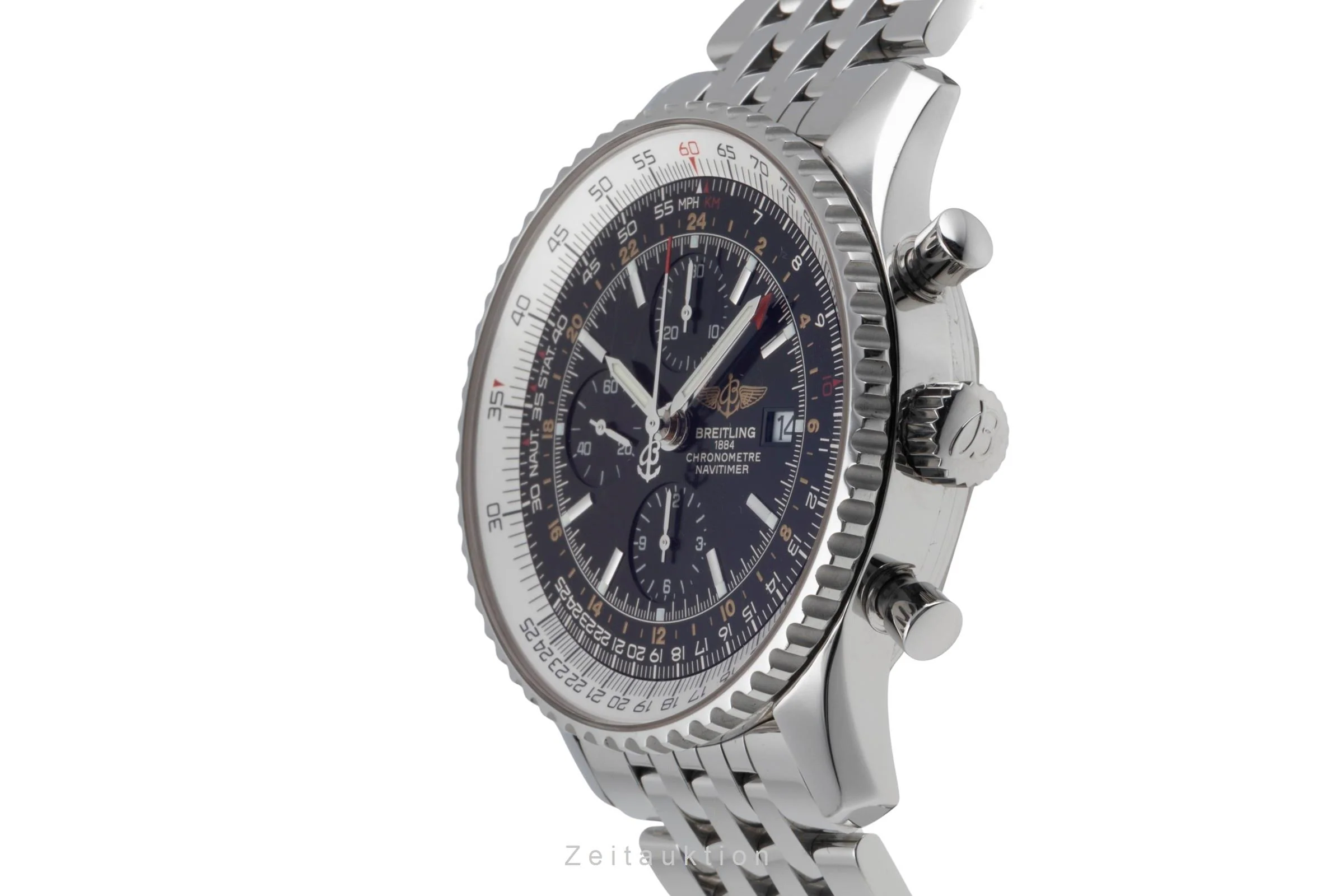 Breitling Navitimer World chronograph steel automatic men's watch A24322 LP: 9850EUR  [2506118] - Image 7