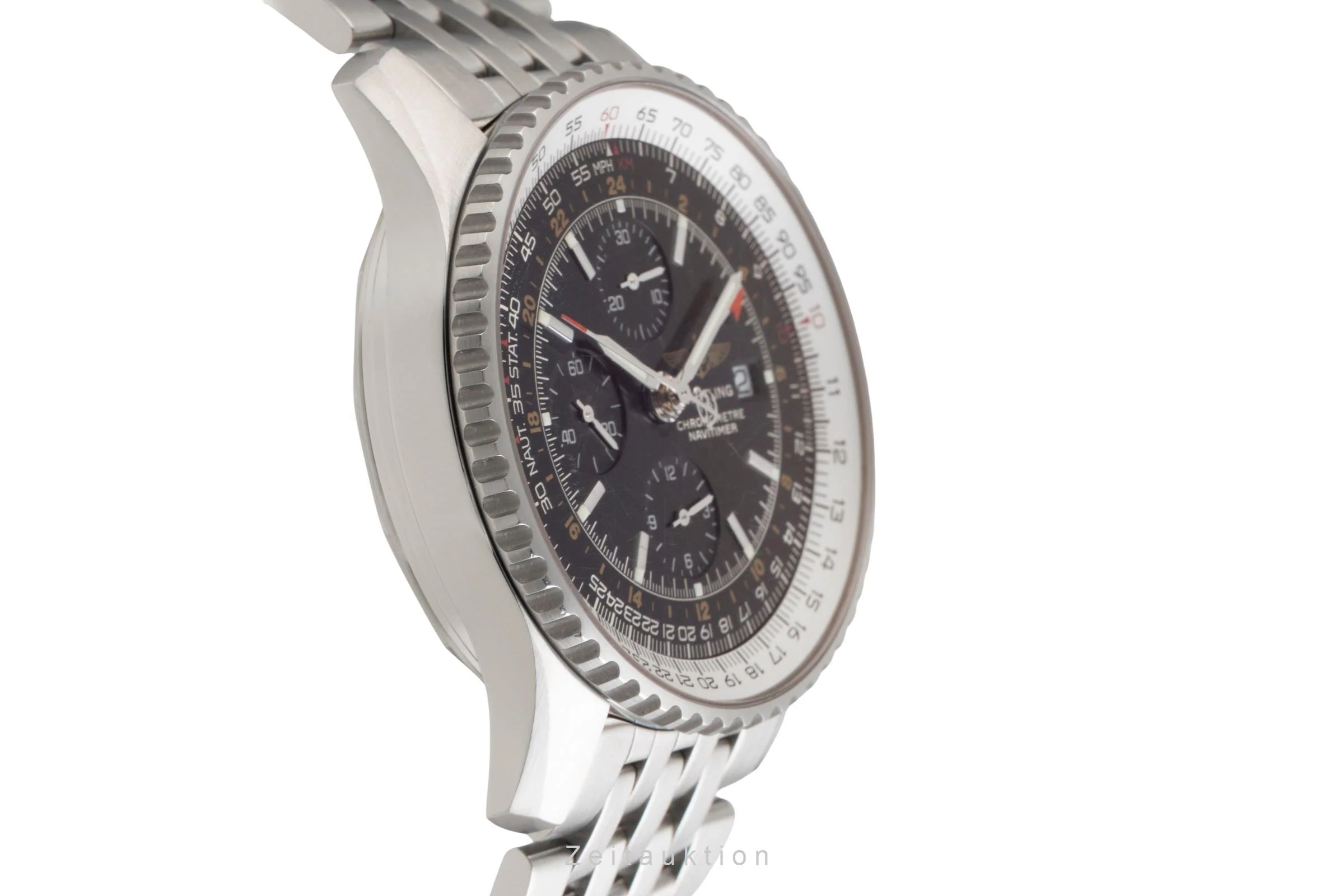 Breitling Navitimer World chronograph steel automatic men's watch A24322  [2600524] - Image 8
