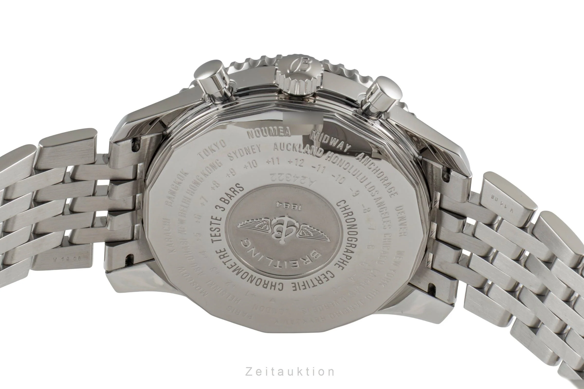 Breitling Navitimer World chronograph steel automatic men's watch A24322  [2600545] - Image 13