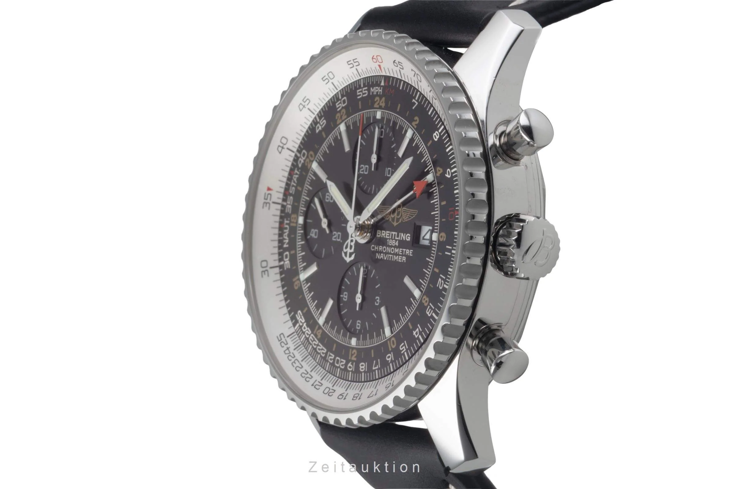 Breitling Navitimer World chronograph steel automatic men's watch A24322,  A242B26WBD  [2501026] - Image 7