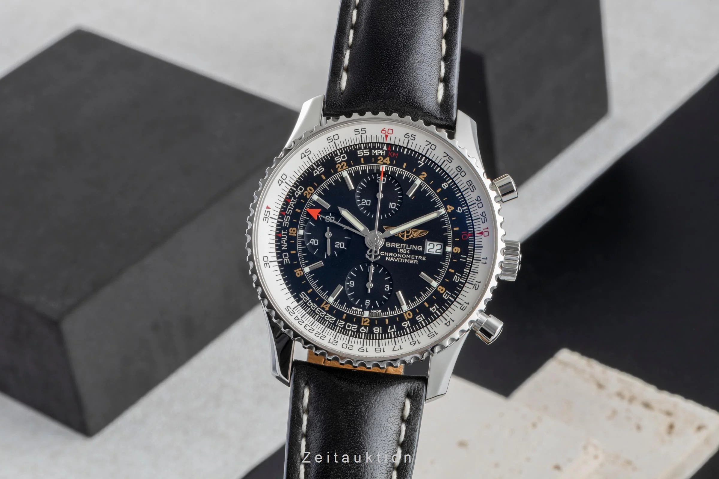 Breitling Navitimer World steel automatic men's watch A2432212/B726  [2600301] - Image 2
