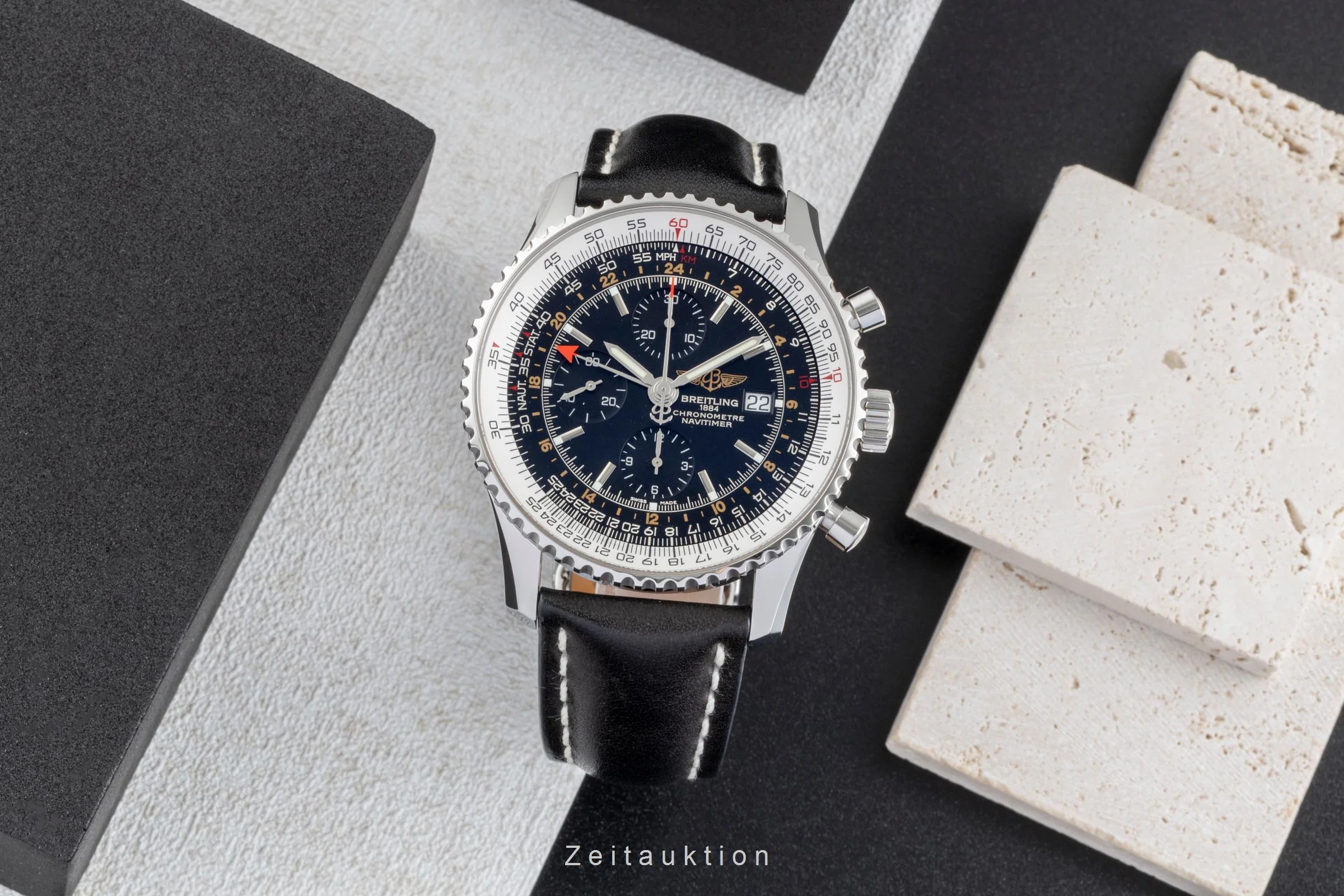 Breitling Navitimer World steel automatic men's watch A2432212/B726  [2600301] - Image 4