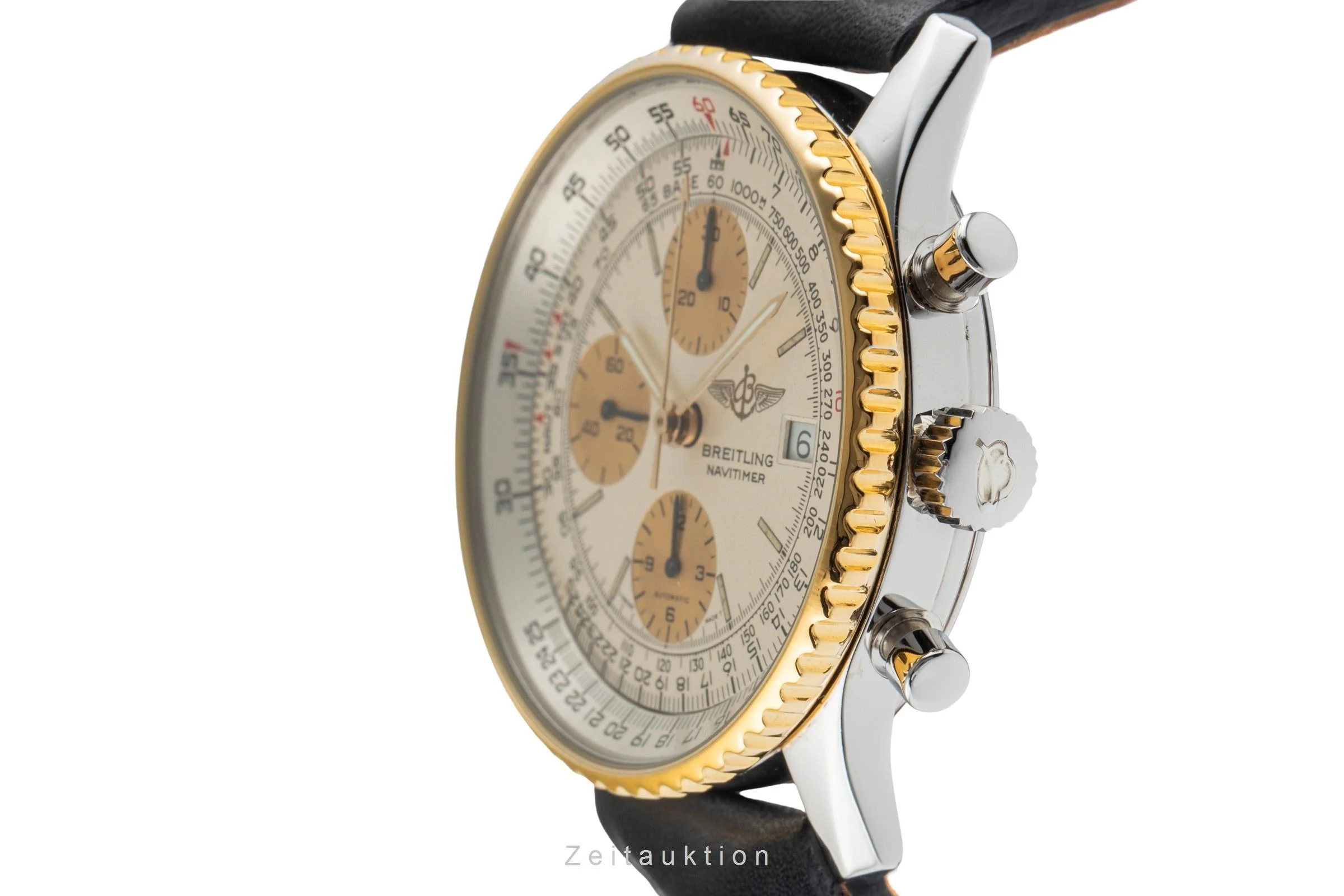 Breitling Old Navitimer chronograph gilt / steel automatic men's watch B13019  [2503416] - Image 7