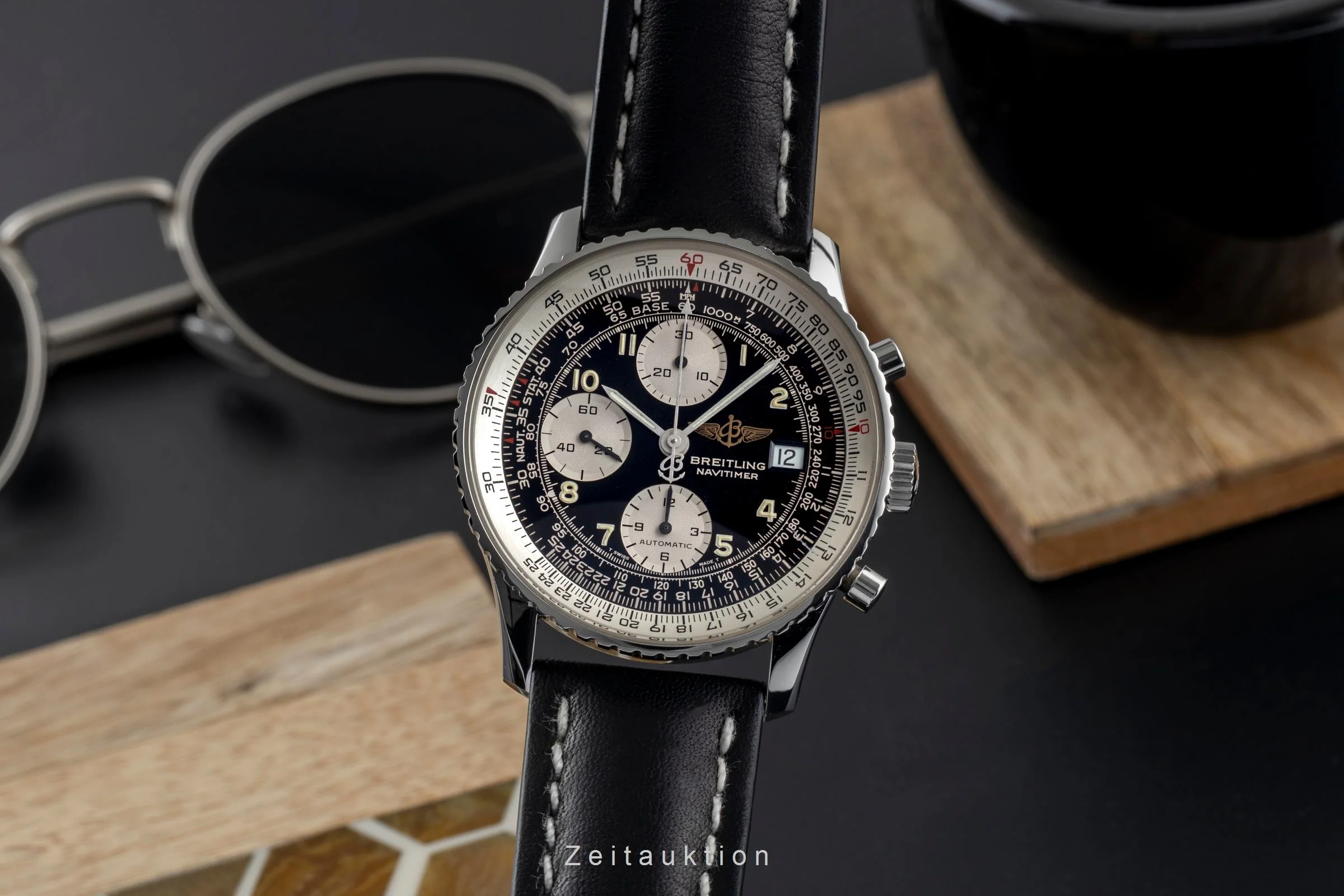 Breitling Old Navitimer chronograph steel automatic men's watch A13020  [2502892] - Image 2