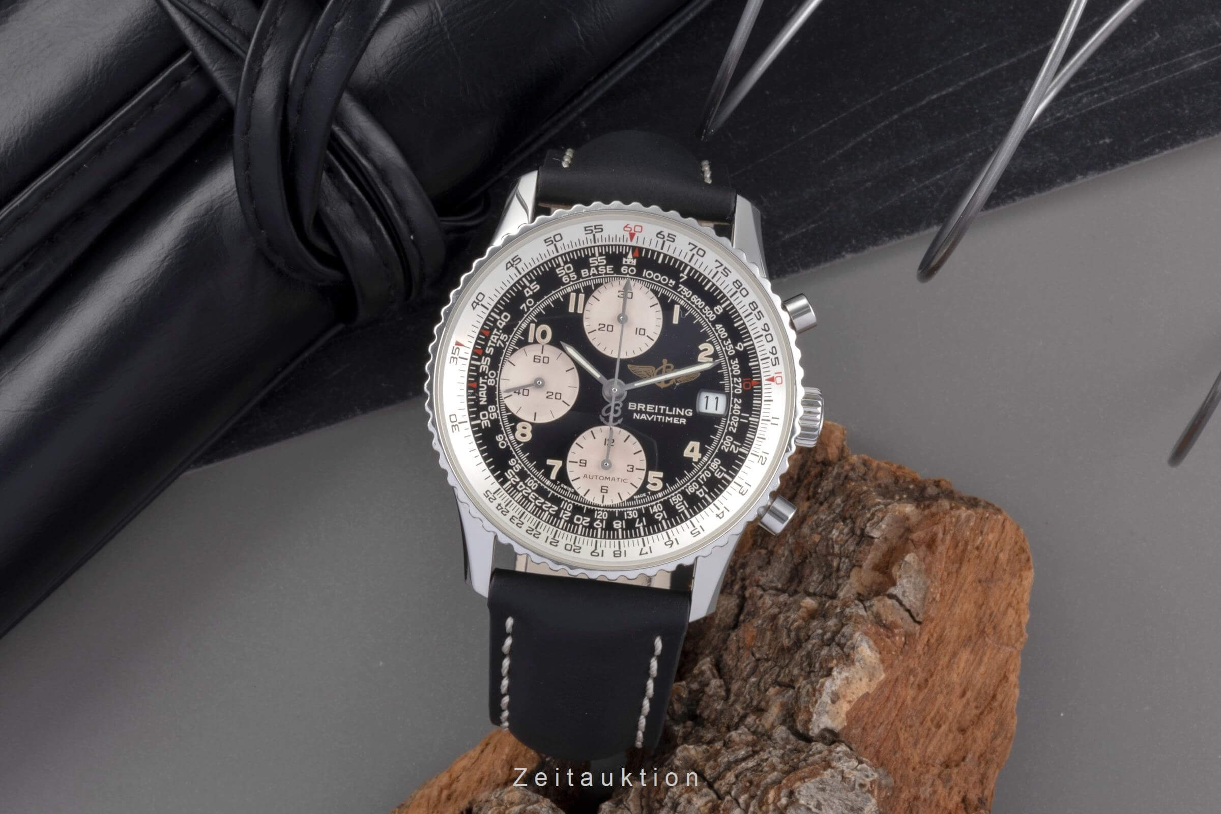 Breitling Old Navitimer chronograph steel automatic men's watch A13022  [2502362] - Image 4