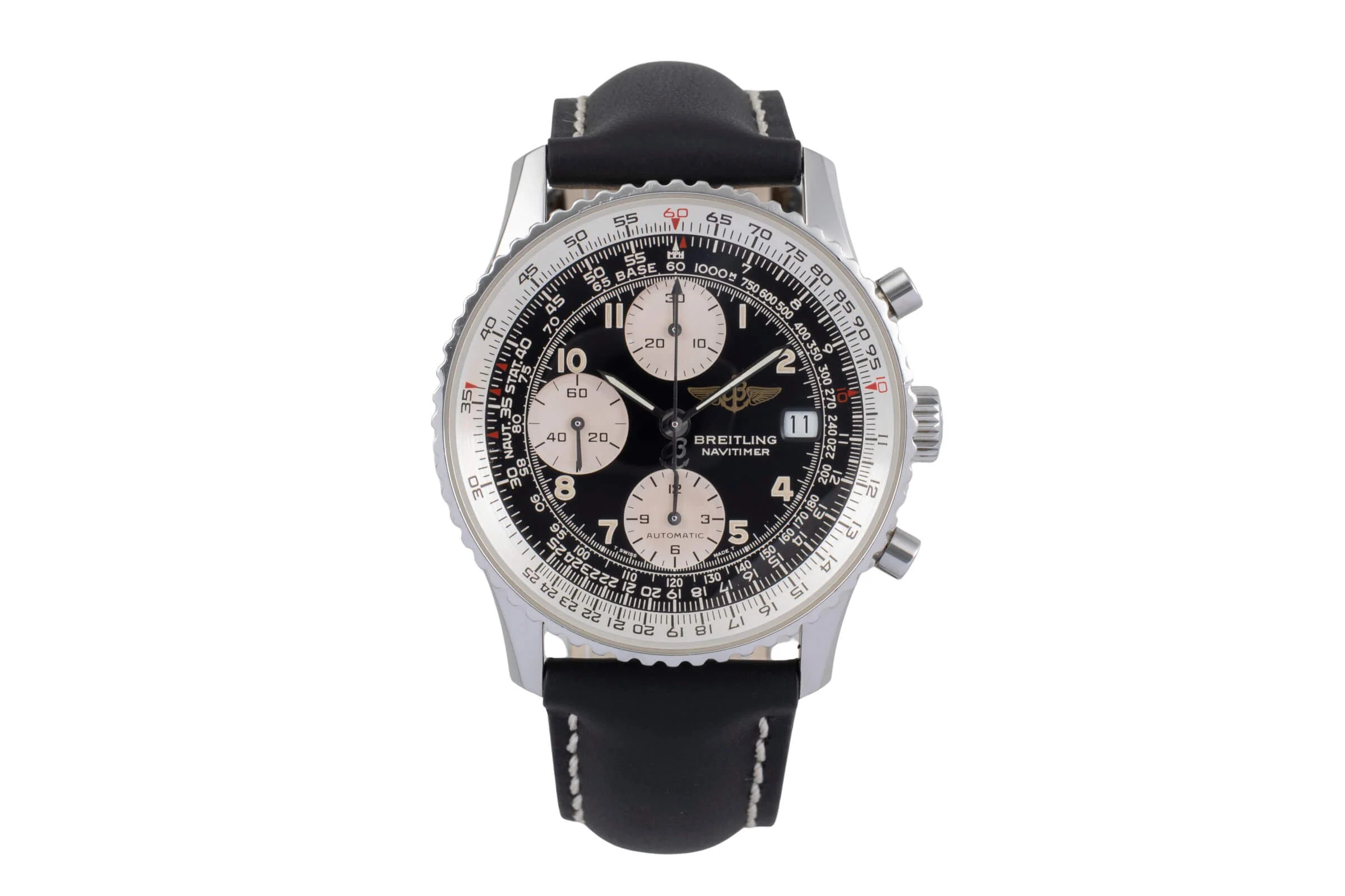 Breitling Old Navitimer chronograph steel automatic men's watch A13022  [2502362] - Image 5