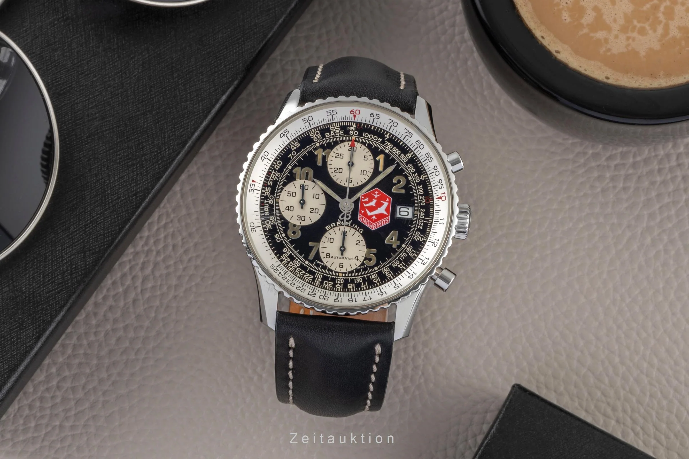 Breitling Old Navitimer chronograph steel automatic men's watch A130221611SB Limited  [2600244] - Image 4