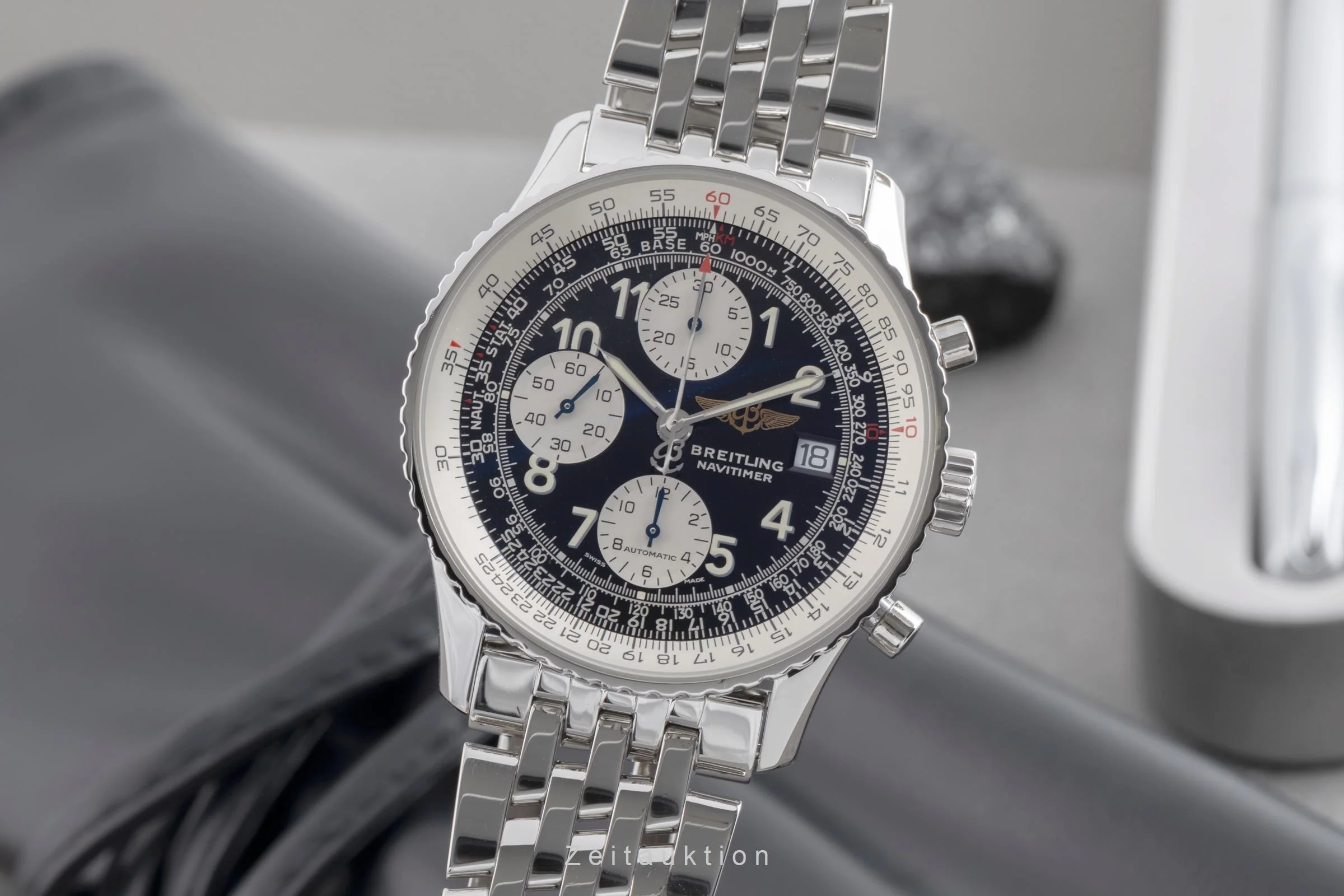 Breitling Old Navitimer chronograph steel automatic men's watch A13322 LP: 9650EUR  [2502952] - Image 2