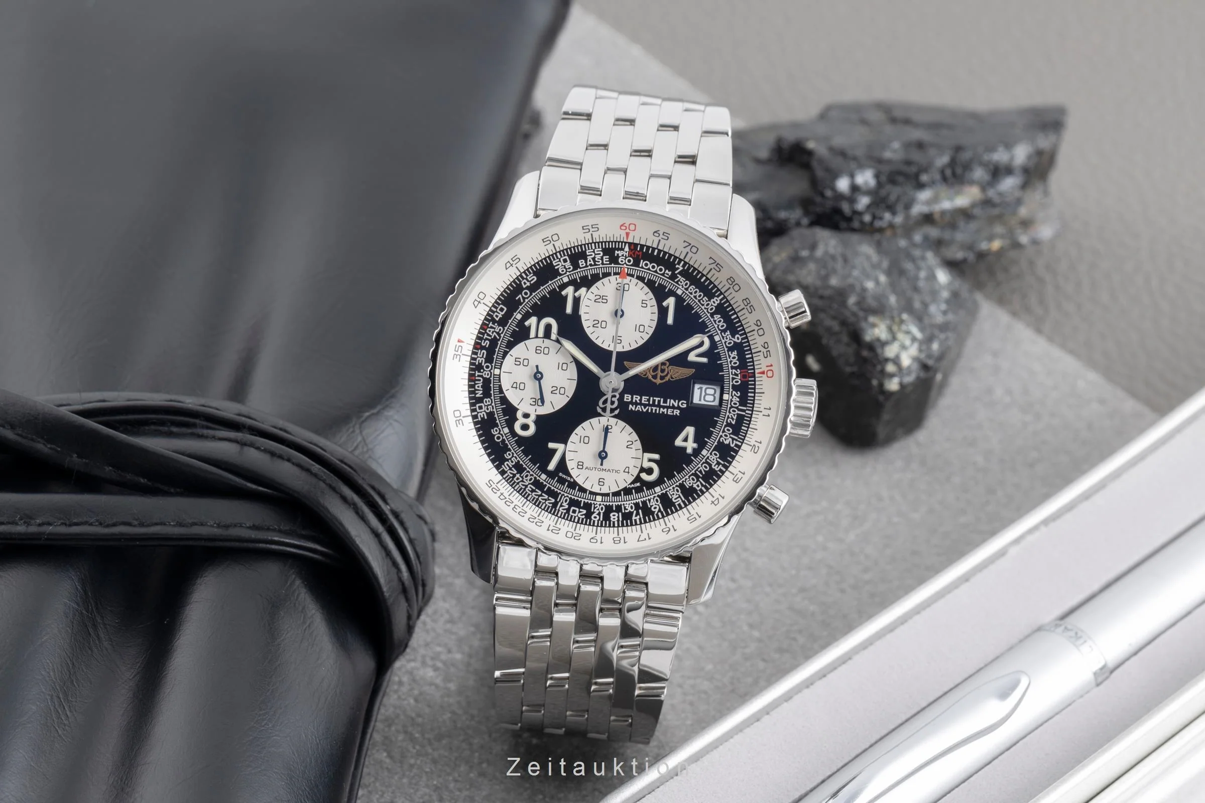 Breitling Old Navitimer chronograph steel automatic men's watch A13322 LP: 9650EUR  [2502952] - Image 4