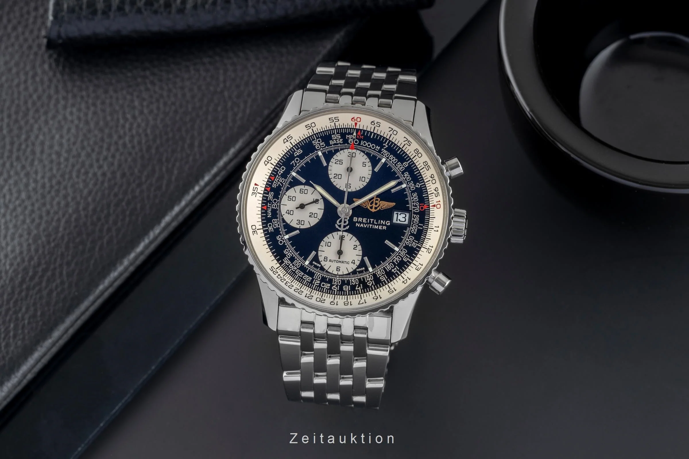 Breitling Old Navitimer chronograph steel automatic men's watch A13322  [2503356] - Image 4