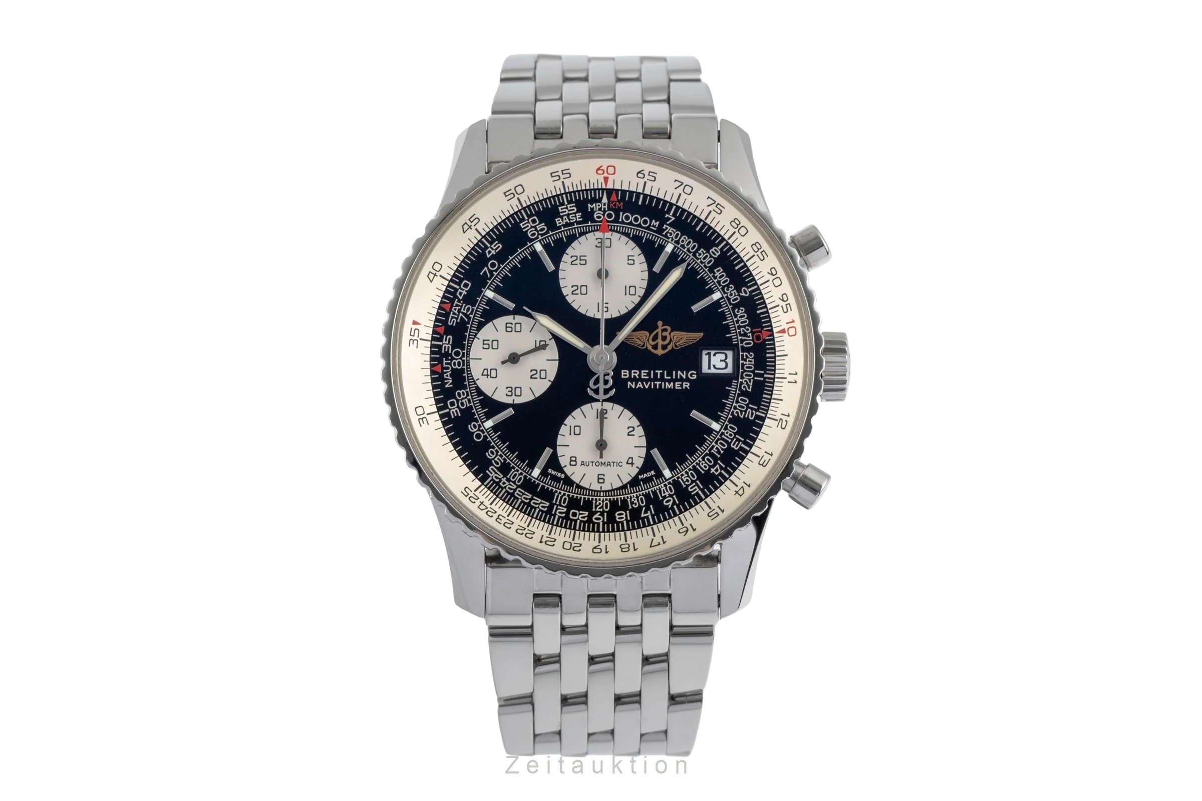 Breitling Old Navitimer chronograph steel automatic men's watch A13322  [2503356] - Image 5
