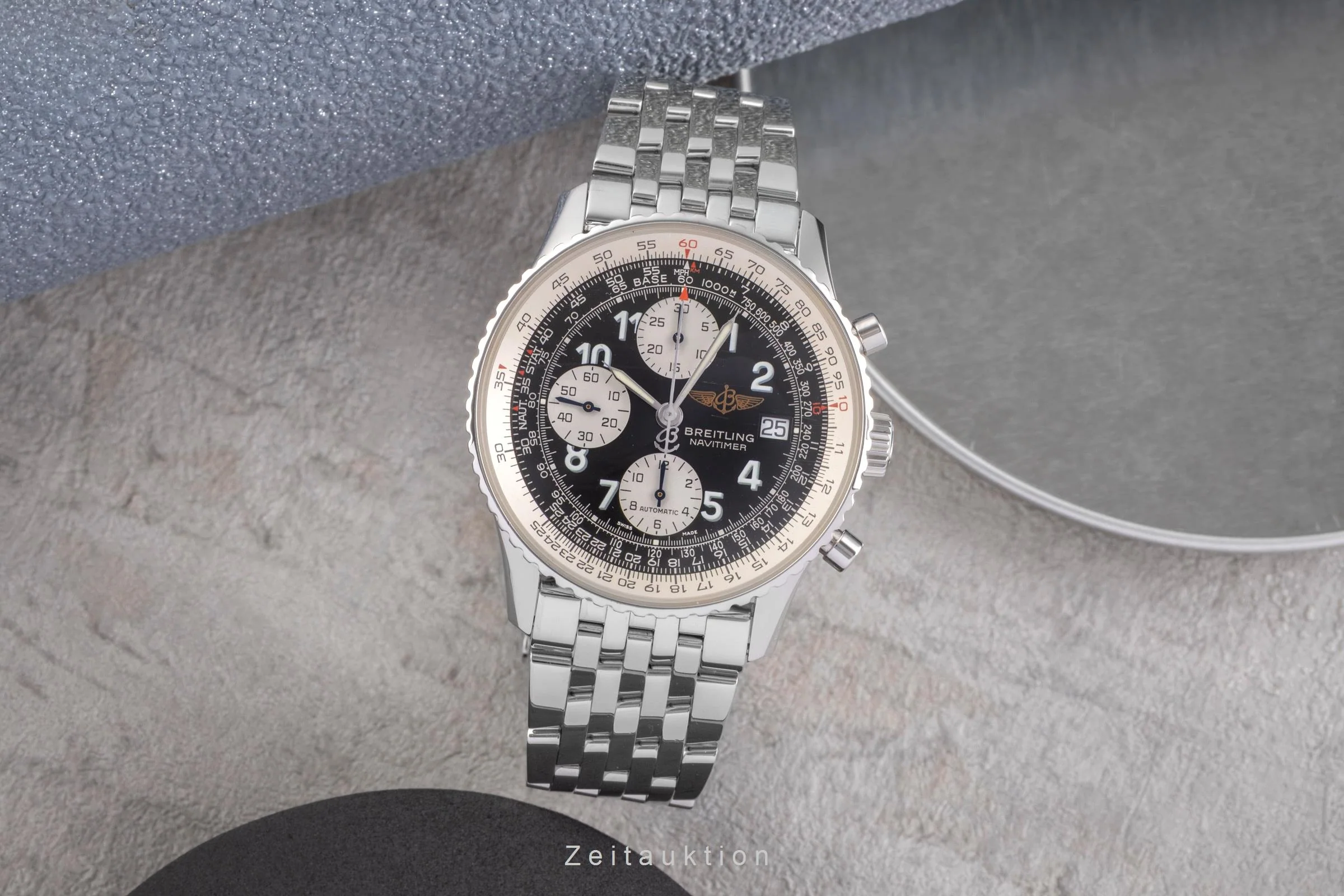 Breitling Old Navitimer chronograph steel automatic men's watch A13322  [2504712] - Image 4