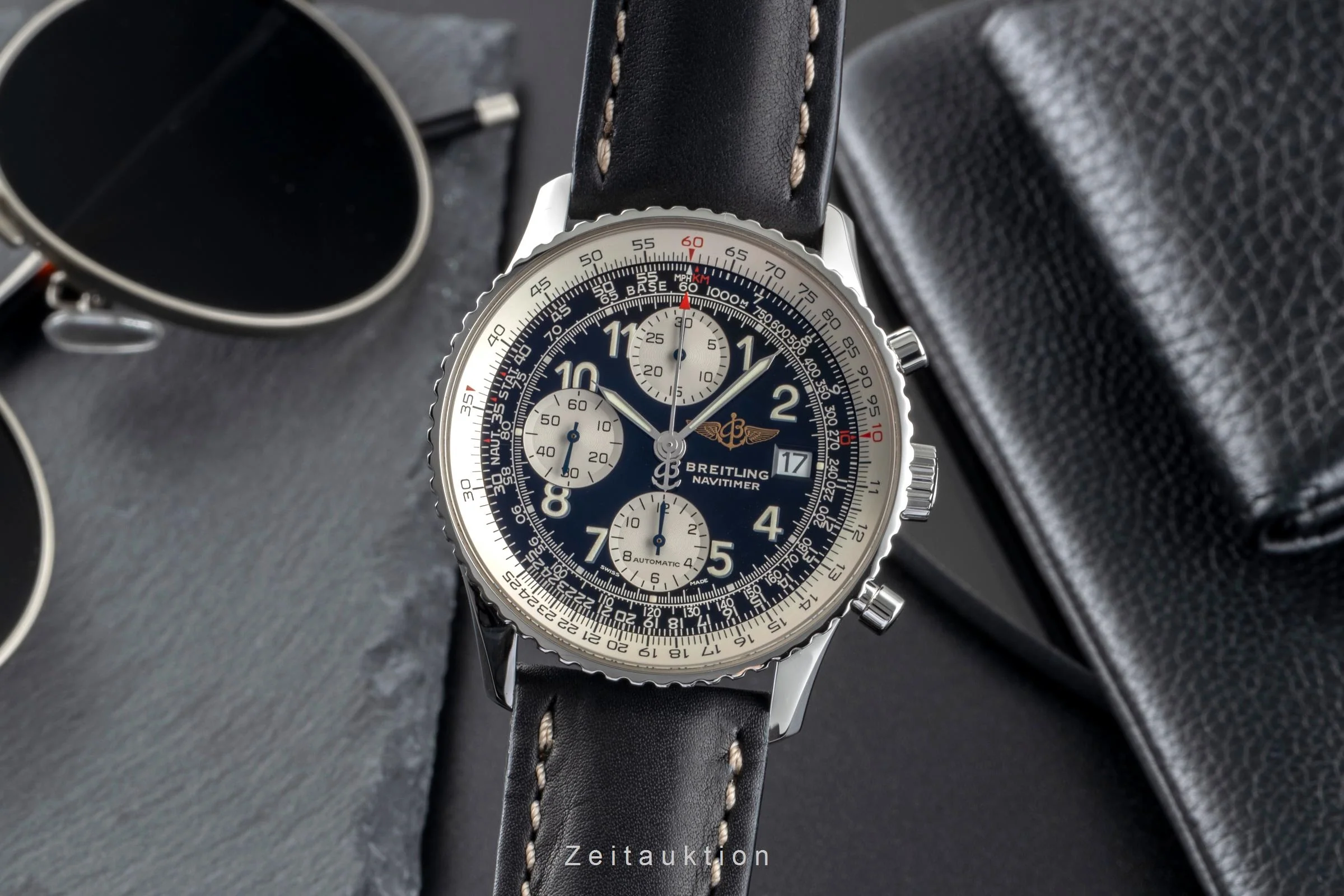 Breitling Old Navitimer chronograph steel automatic men's watch A13322  [2505796] - Image 2