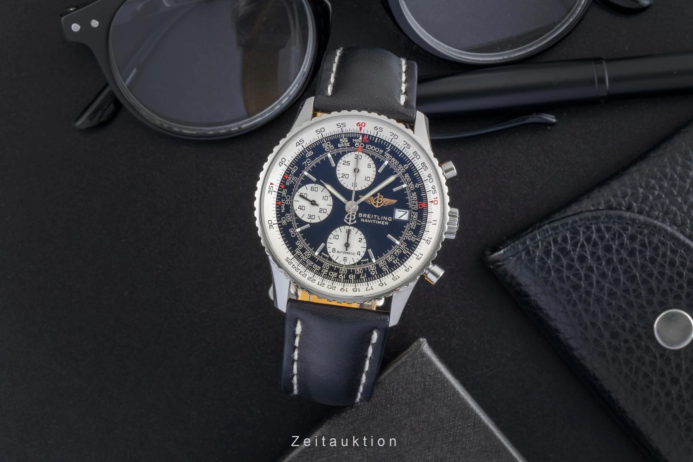 Breitling Old Navitimer chronograph steel automatic men's watch A13322  [2507065] - Image 4