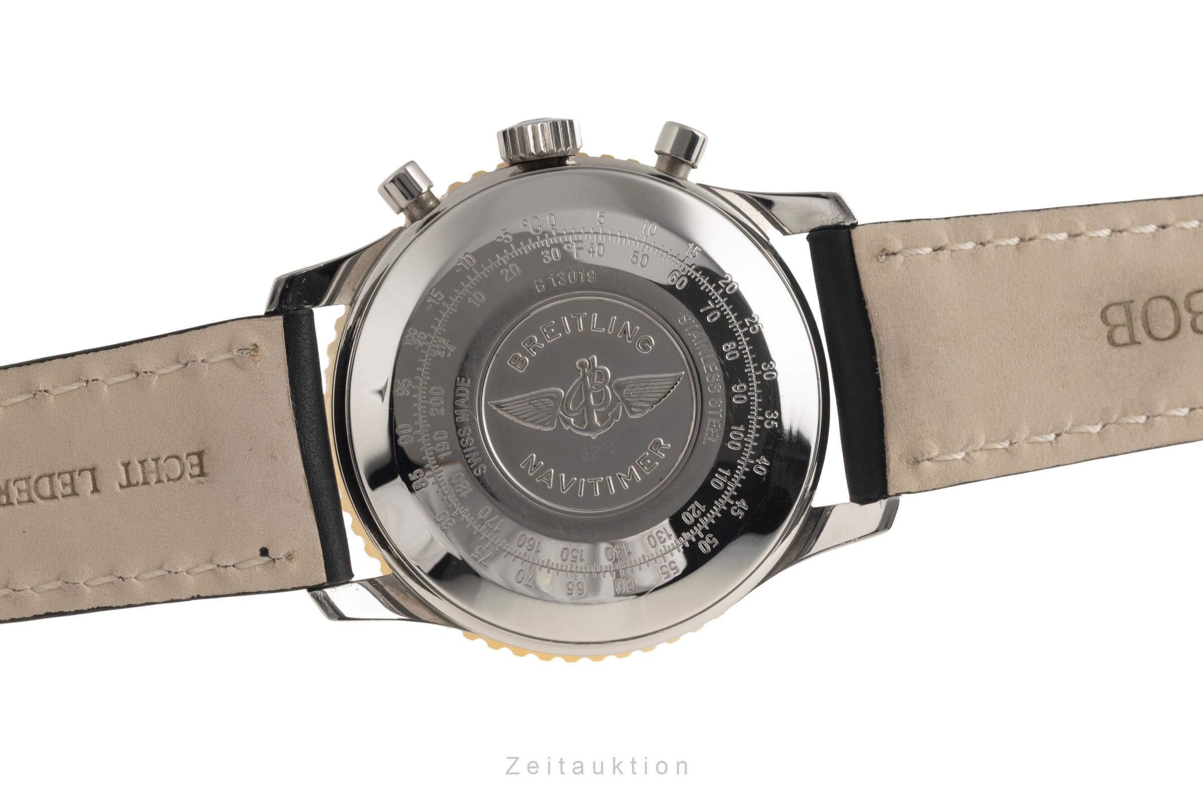 Breitling Old Navitimer chronograph steel / gold automatic men's watch B13019  [2501575] - Image 10