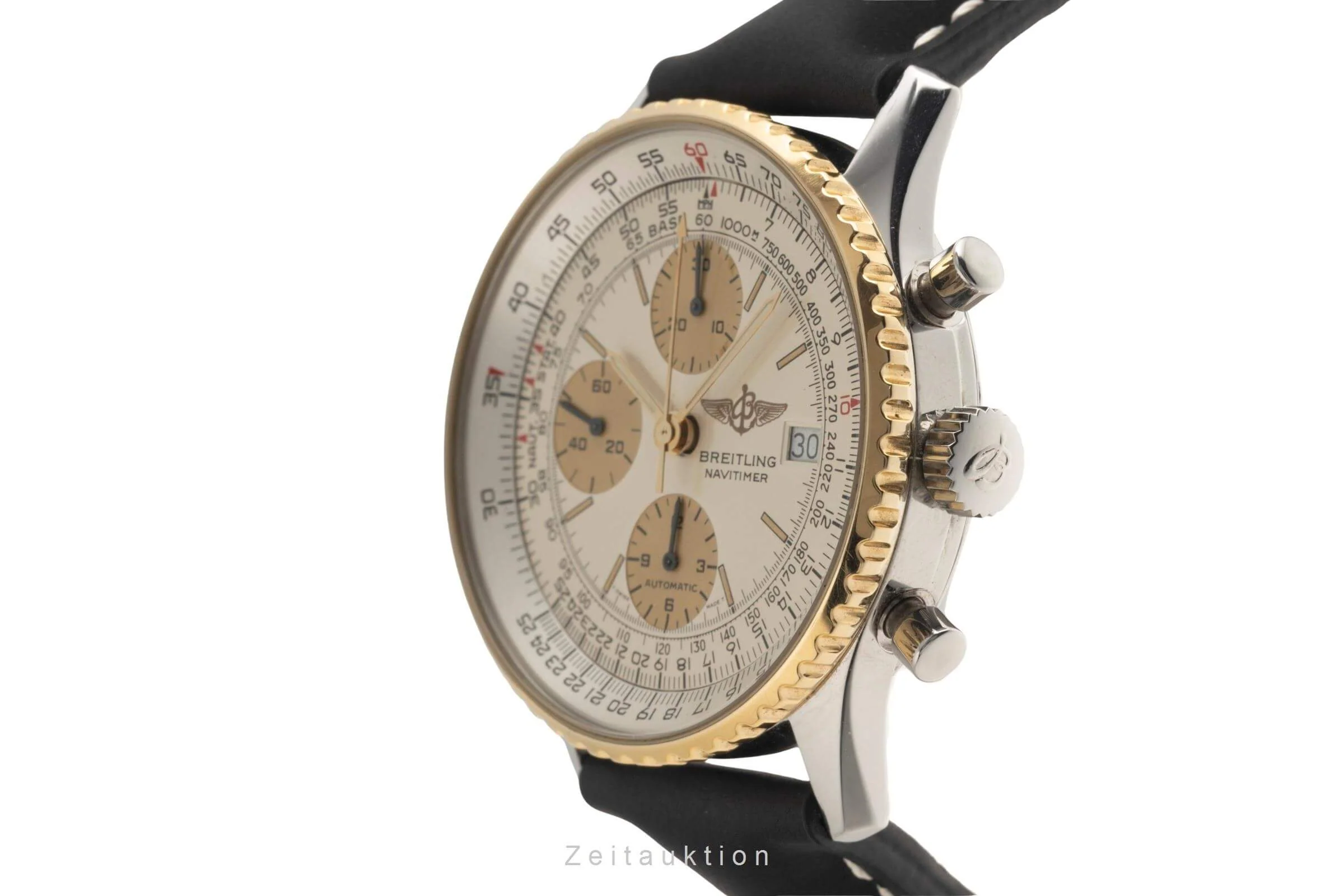 Breitling Old Navitimer chronograph steel / gold automatic men's watch B13019  [2501575] - Image 7