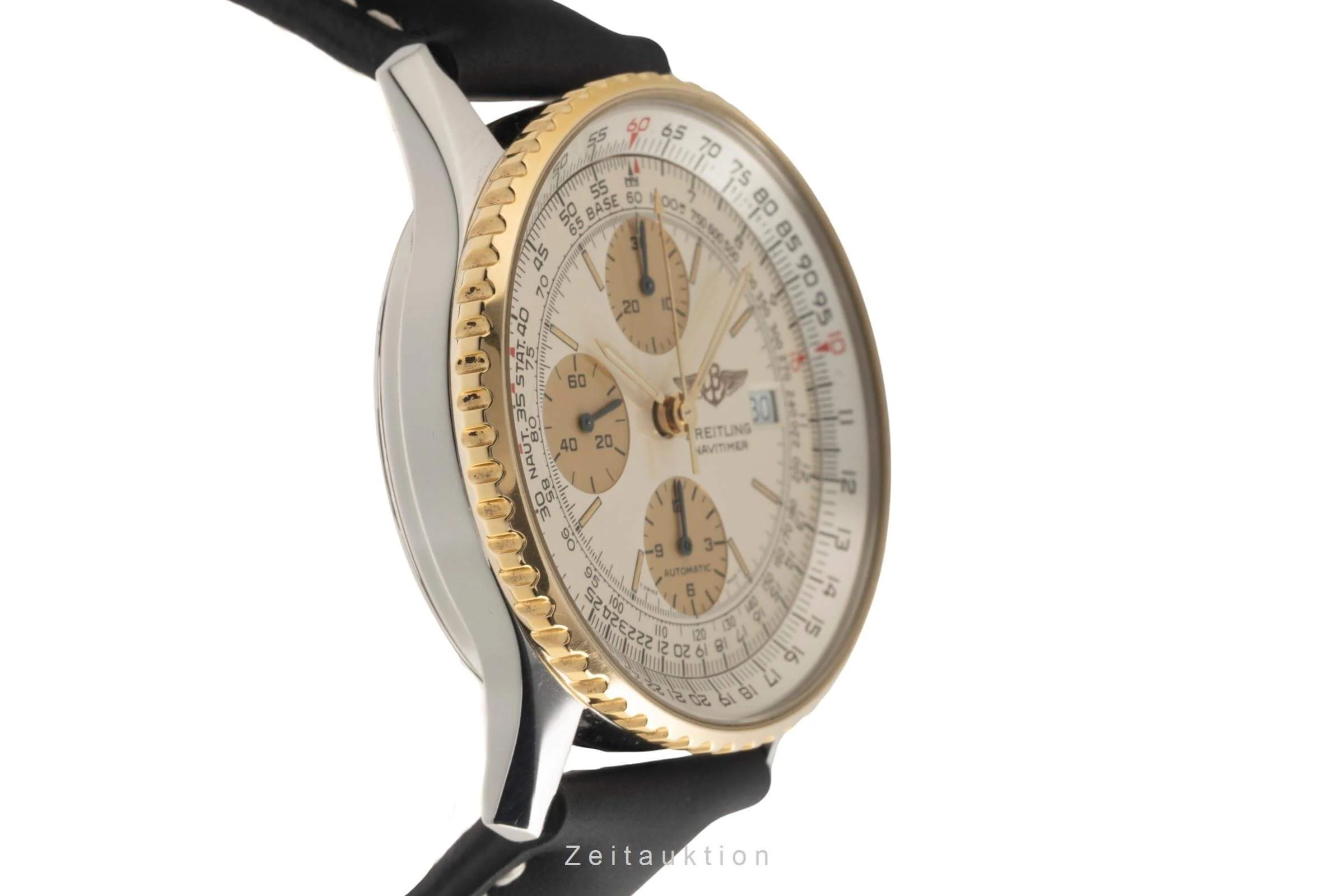 Breitling Old Navitimer chronograph steel / gold automatic men's watch B13019  [2501575] - Image 8