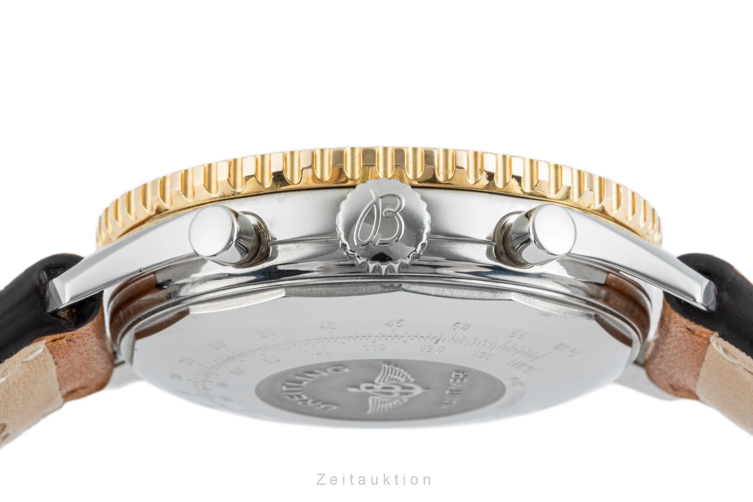 Breitling Old Navitimer chronograph steel / gold automatic men's watch D13022  [2304572] - Image 11