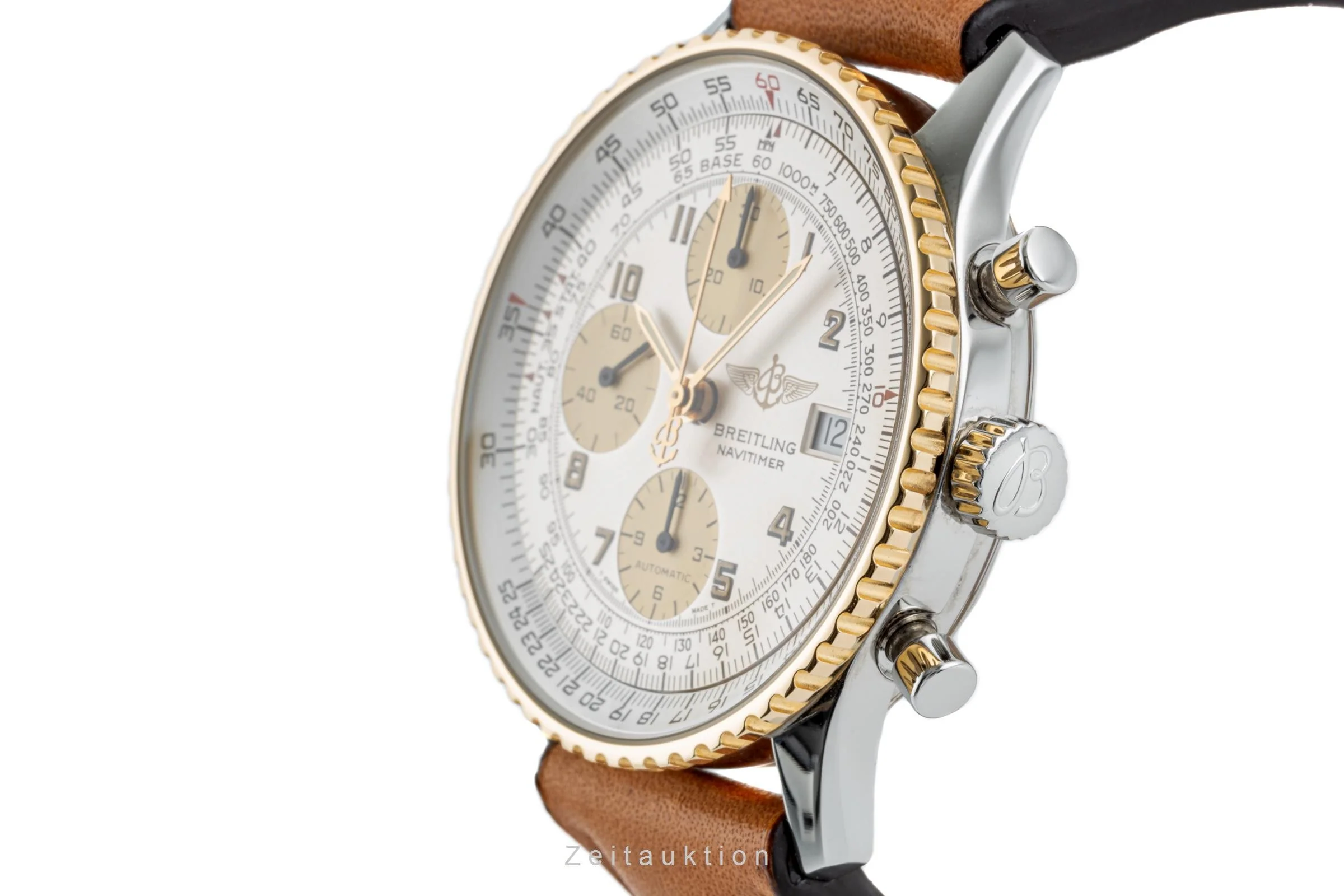 Breitling Old Navitimer chronograph steel / gold automatic men's watch D13022  [2304572] - Image 6