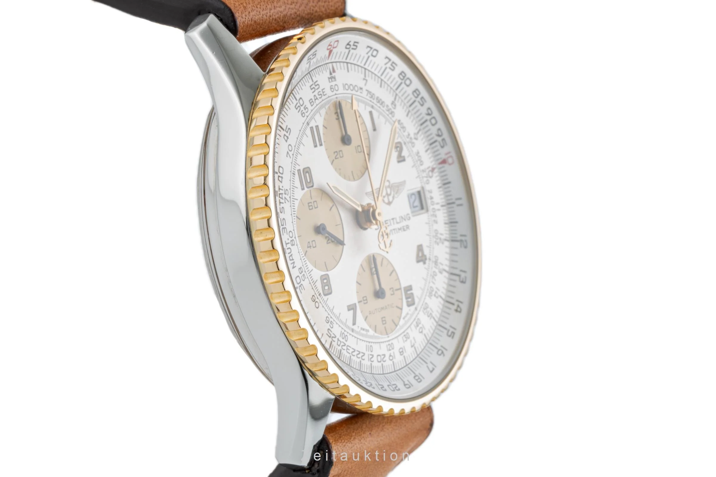 Breitling Old Navitimer chronograph steel / gold automatic men's watch D13022  [2304572] - Image 7
