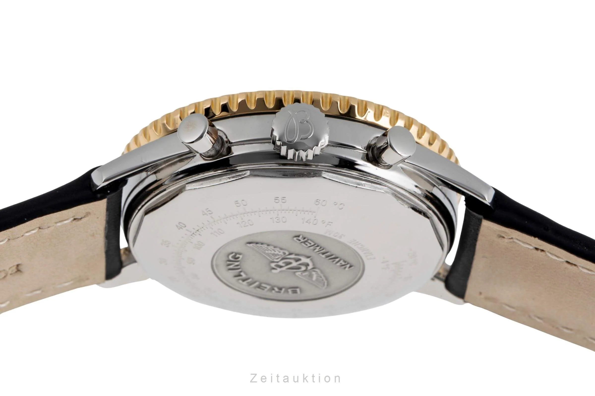 Breitling Old Navitimer chronograph steel / gold automatic men's watch D13022  [2502230] - Image 12