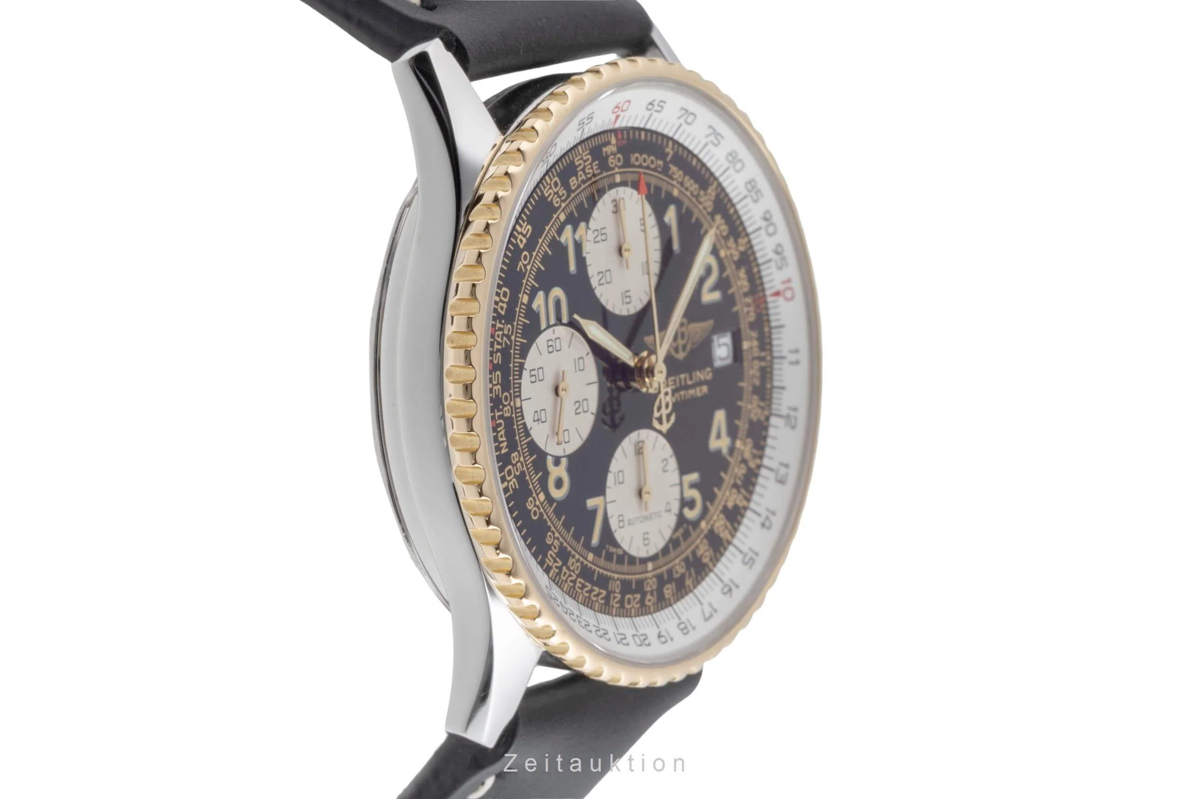 Breitling Old Navitimer chronograph steel / gold automatic men's watch D13022  [2502230] - Image 8