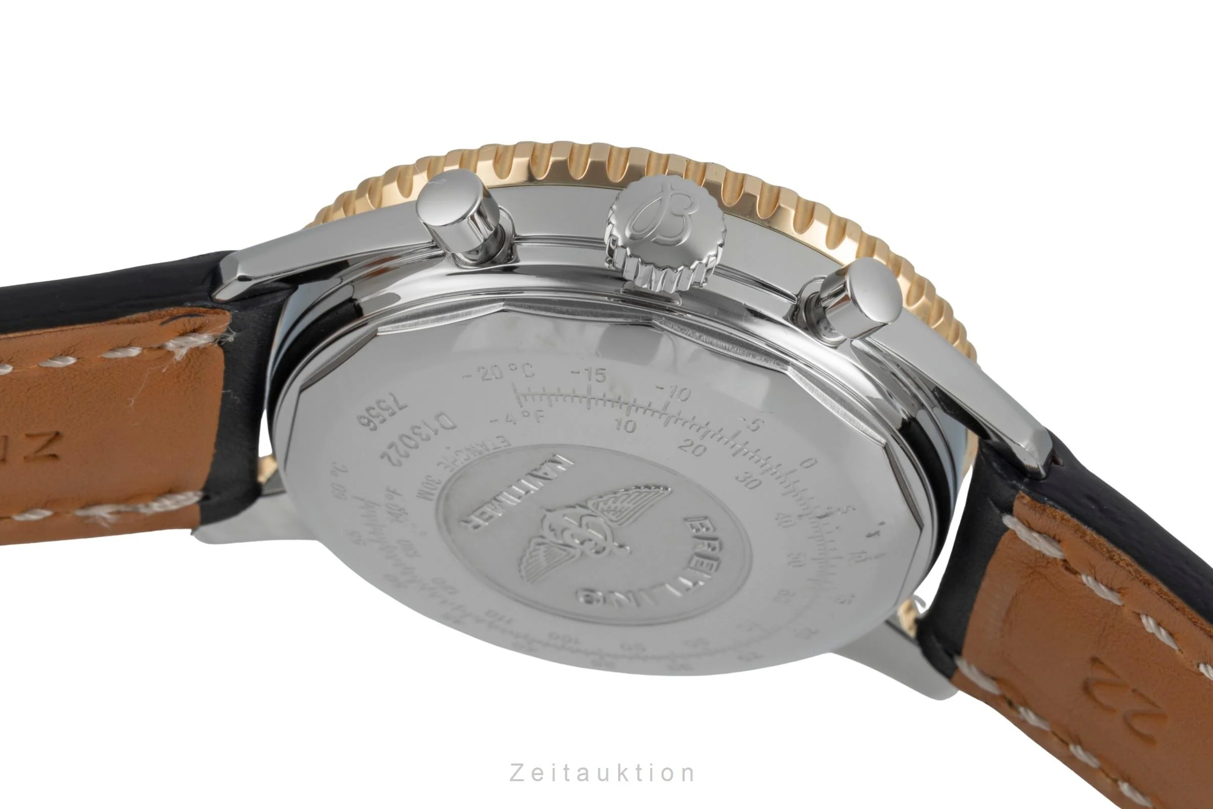 Breitling Old Navitimer chronograph steel / gold automatic men's watch D13022  [2507019] - Image 12