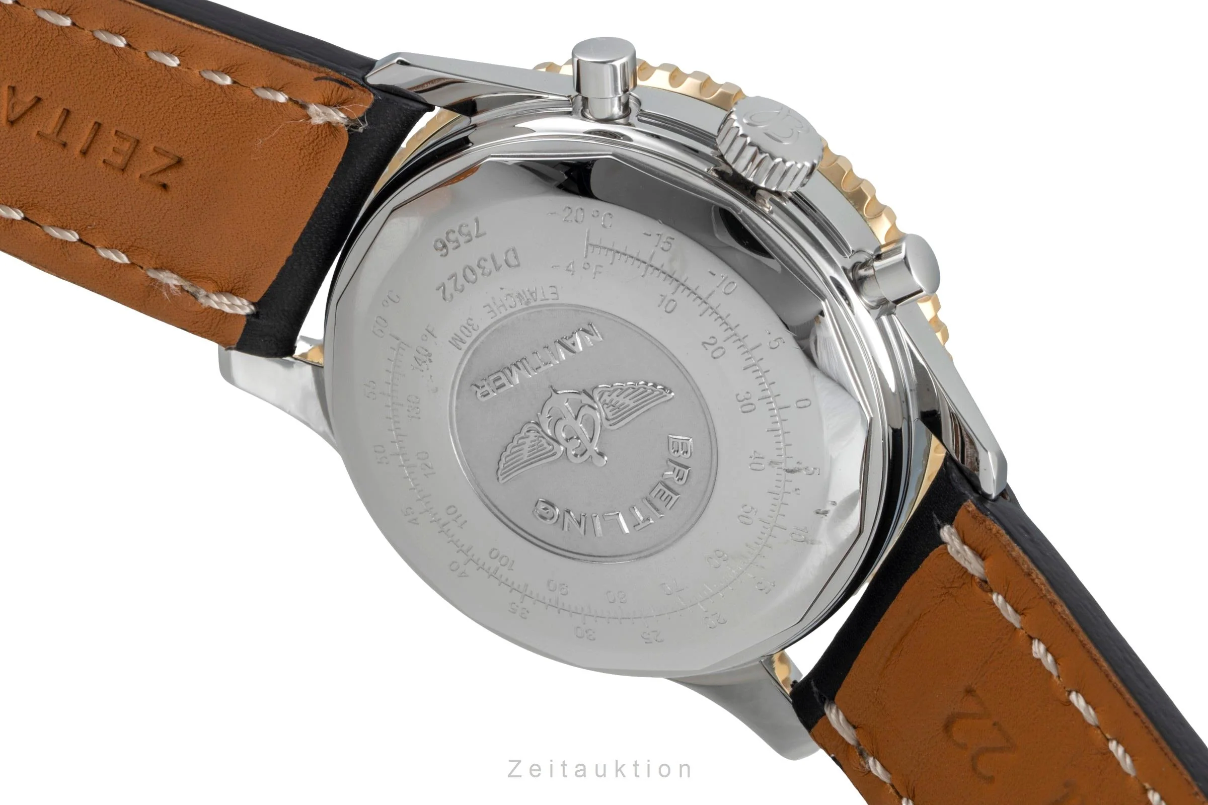 Breitling Old Navitimer chronograph steel / gold automatic men's watch D13022  [2507019] - Image 13