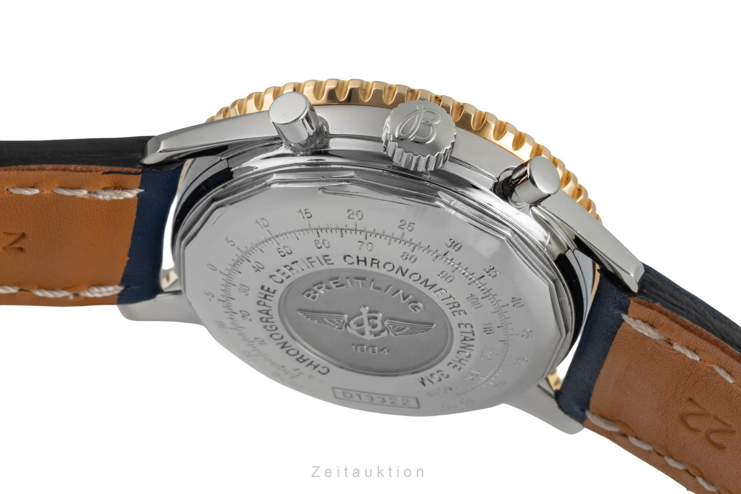 Breitling Old Navitimer chronograph steel / gold automatic men's watch D13322  [2506991] - Image 11