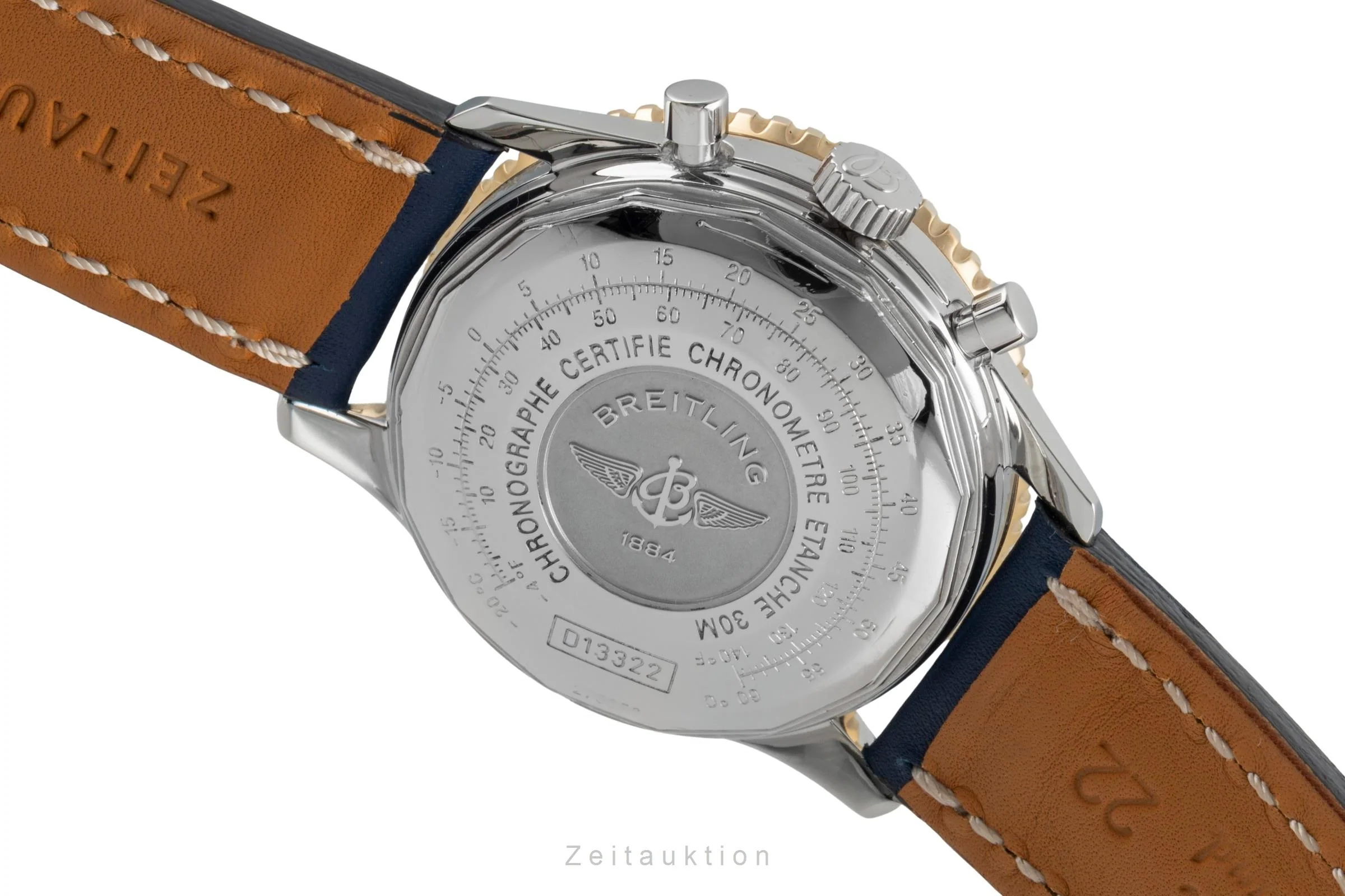 Breitling Old Navitimer chronograph steel / gold automatic men's watch D13322  [2506991] - Image 12