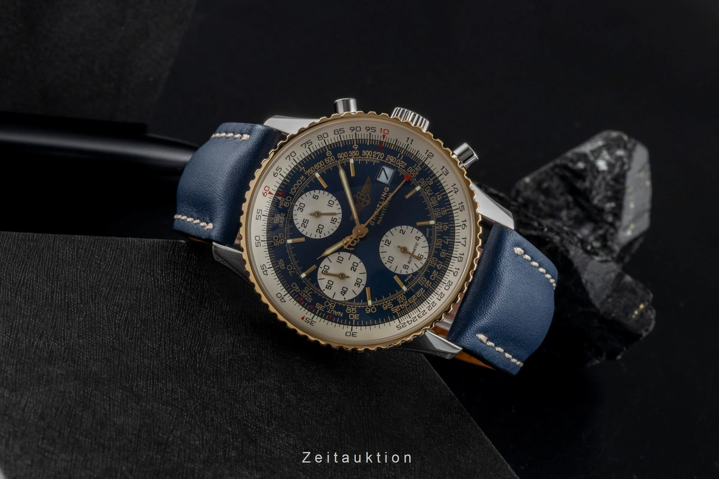 Breitling Old Navitimer chronograph steel / gold automatic men's watch D13322  [2506991] - Image 3