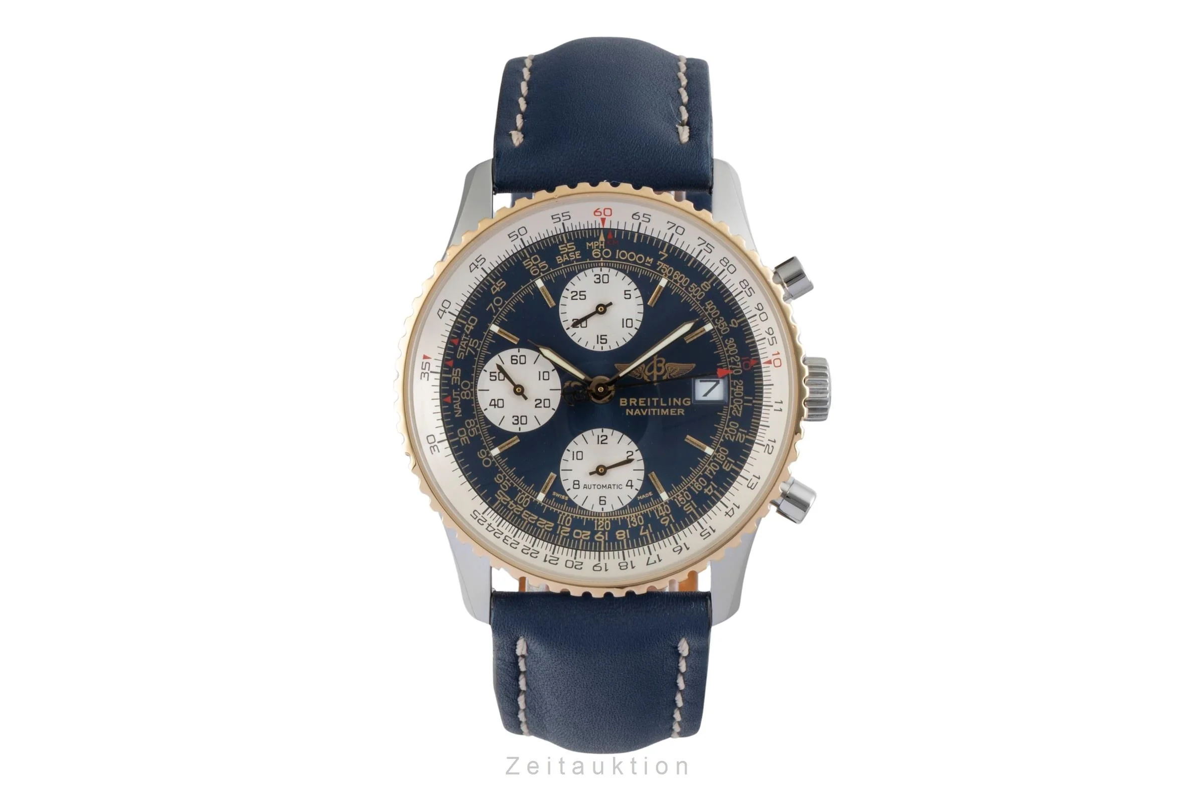 Breitling Old Navitimer chronograph steel / gold automatic men's watch D13322  [2506991] - Image 5