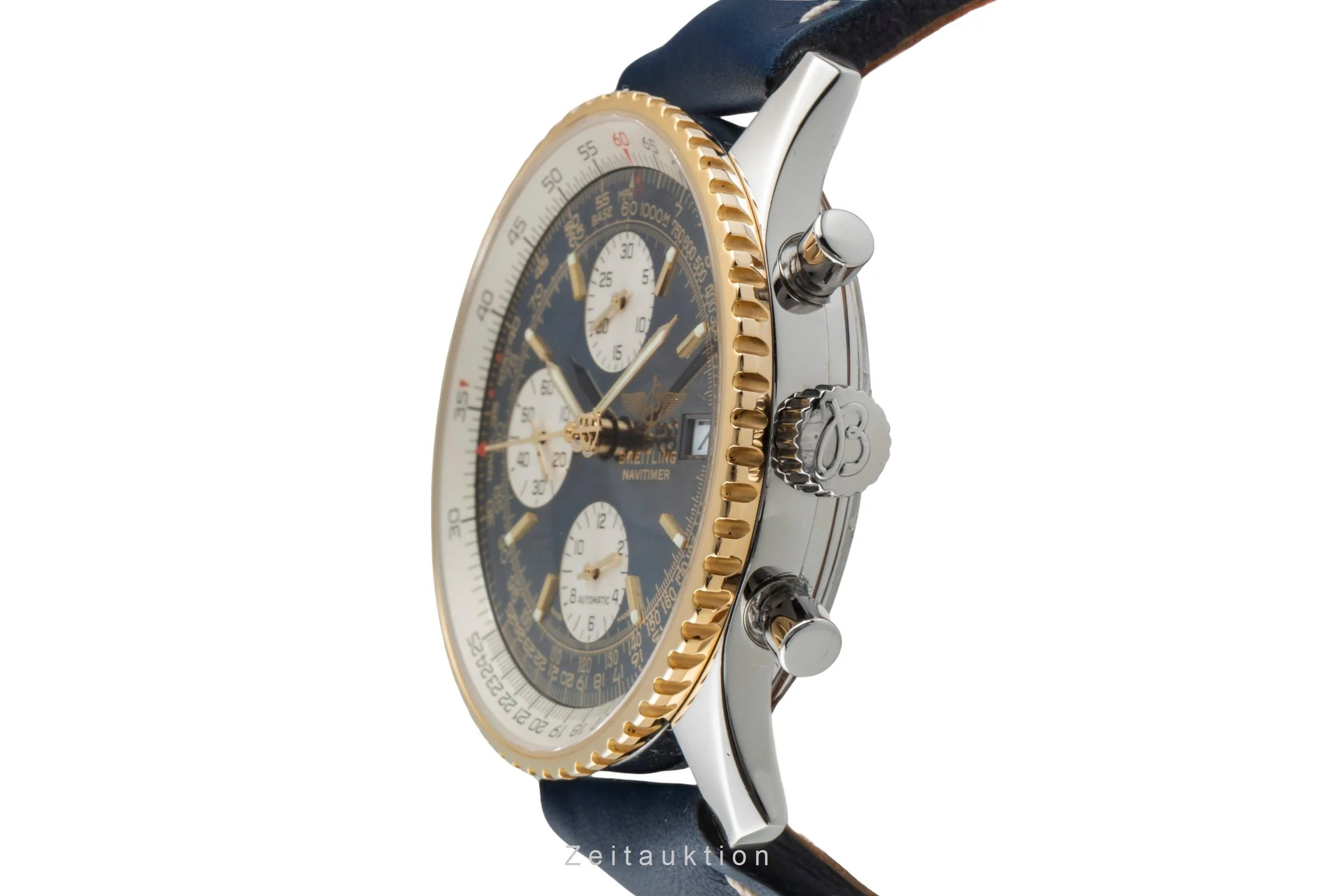 Breitling Old Navitimer chronograph steel / gold automatic men's watch D13322  [2506991] - Image 7