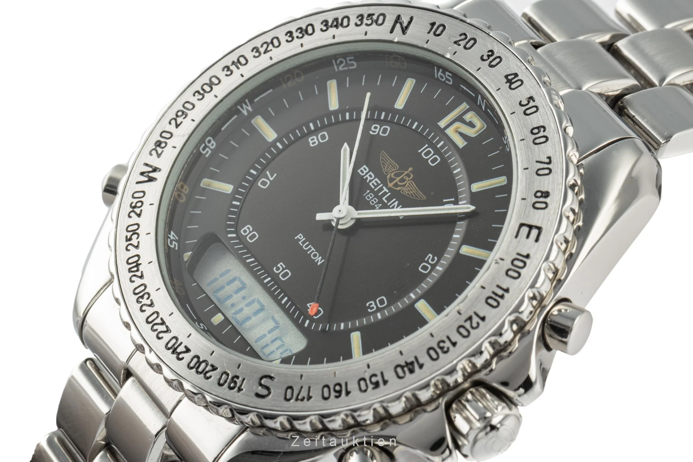 Breitling Pluton chronograph steel quartz men's watch A51038  [2206976] - Image 10