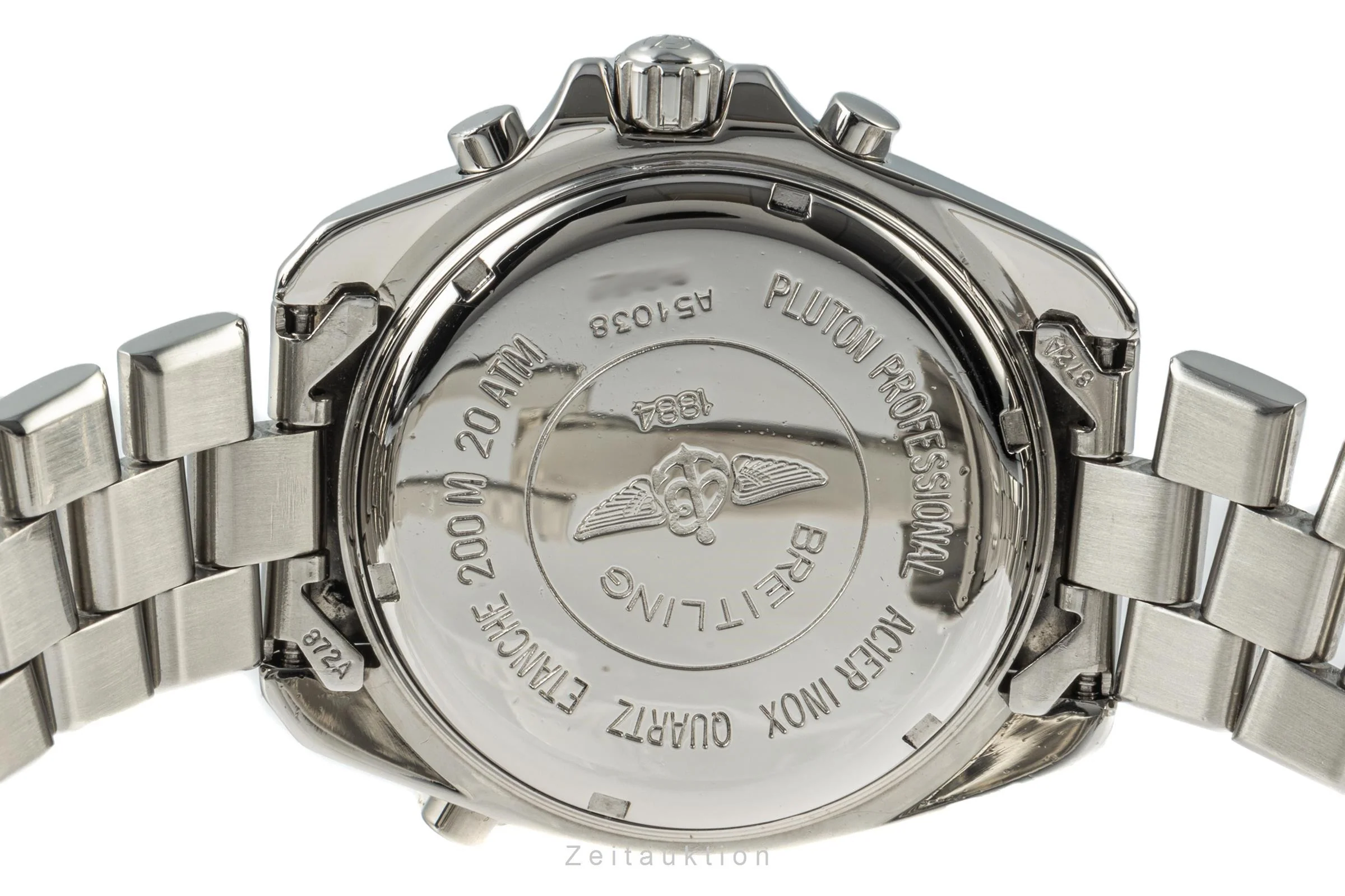 Breitling Pluton chronograph steel quartz men's watch A51038  [2206976] - Image 12
