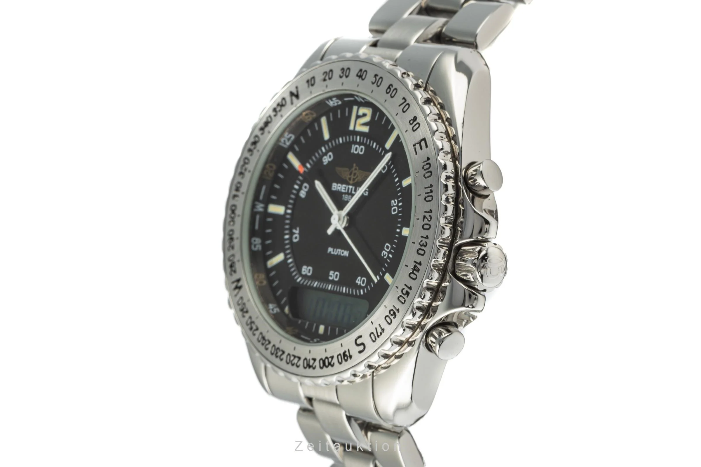 Breitling Pluton chronograph steel quartz men's watch A51038  [2206976] - Image 6