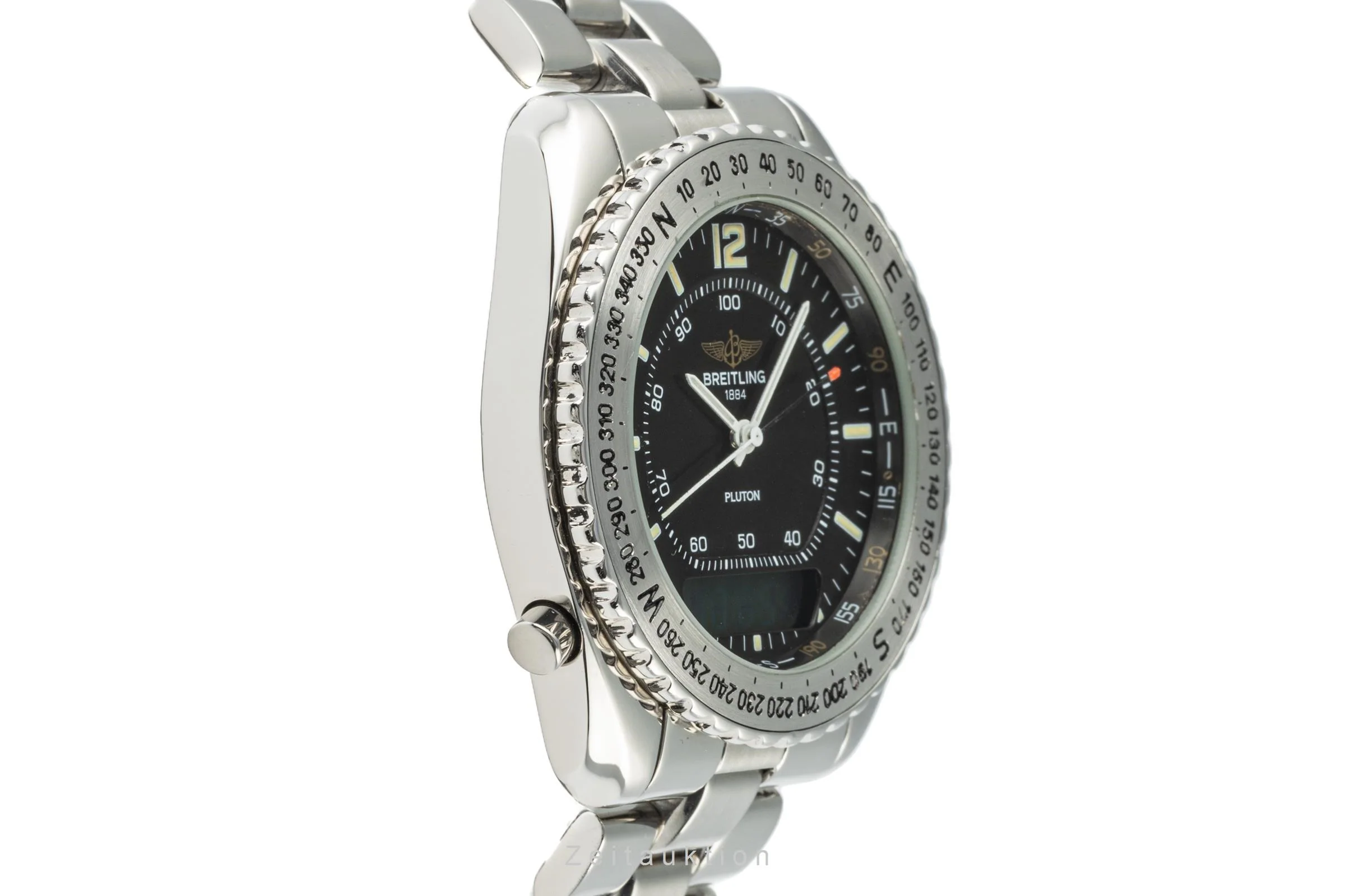 Breitling Pluton chronograph steel quartz men's watch A51038  [2206976] - Image 7