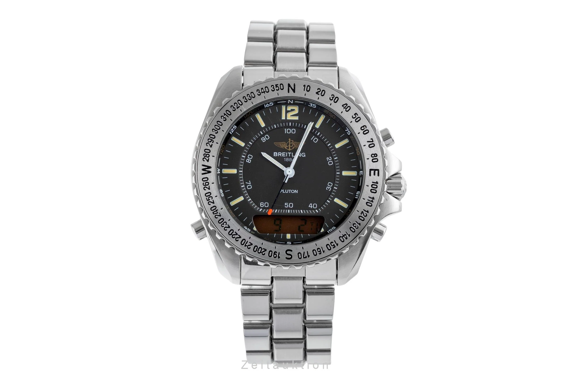 Breitling Pluton chronograph steel quartz men's watch A51038  [2502555] - Image 5