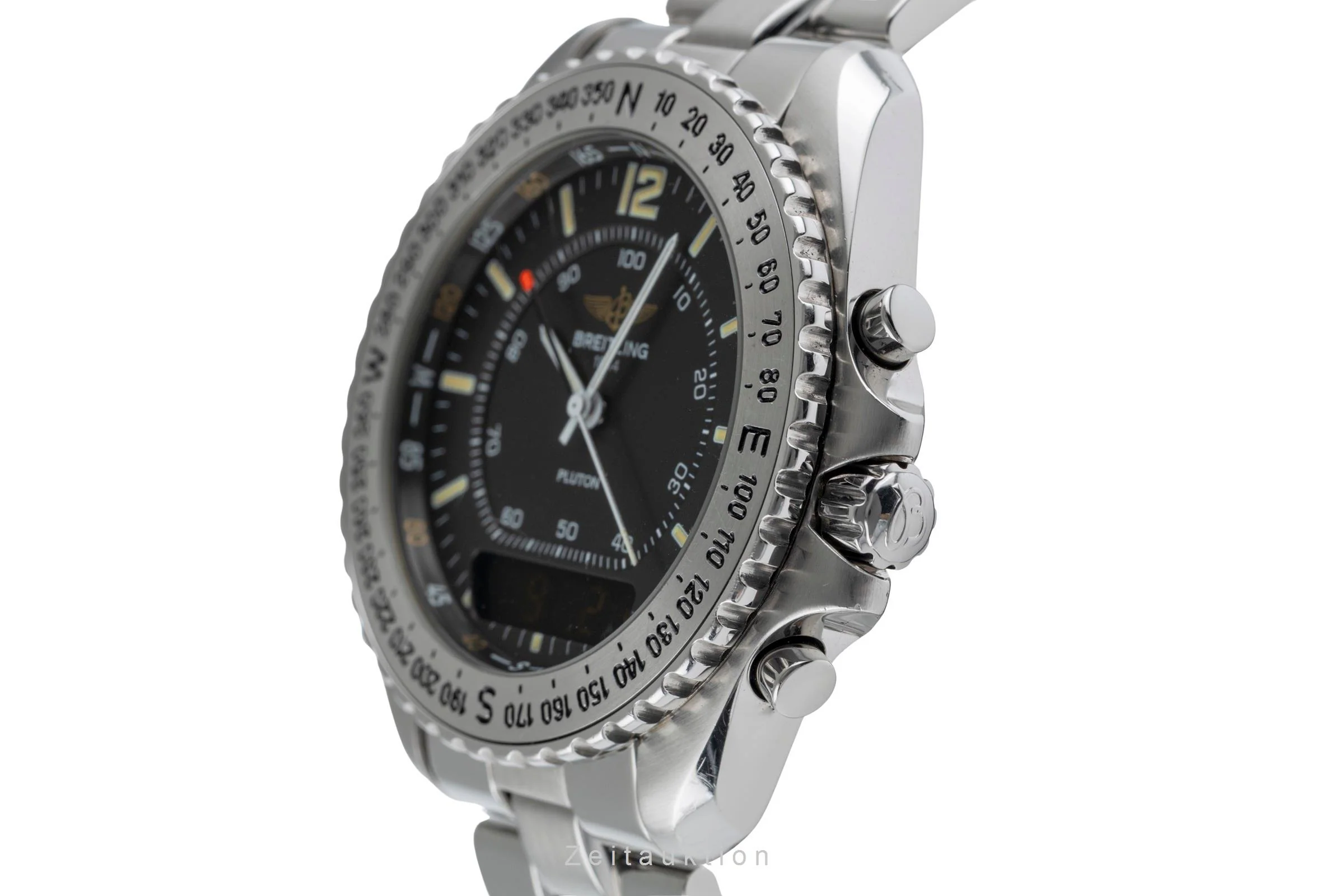 Breitling Pluton chronograph steel quartz men's watch A51038  [2502555] - Image 7