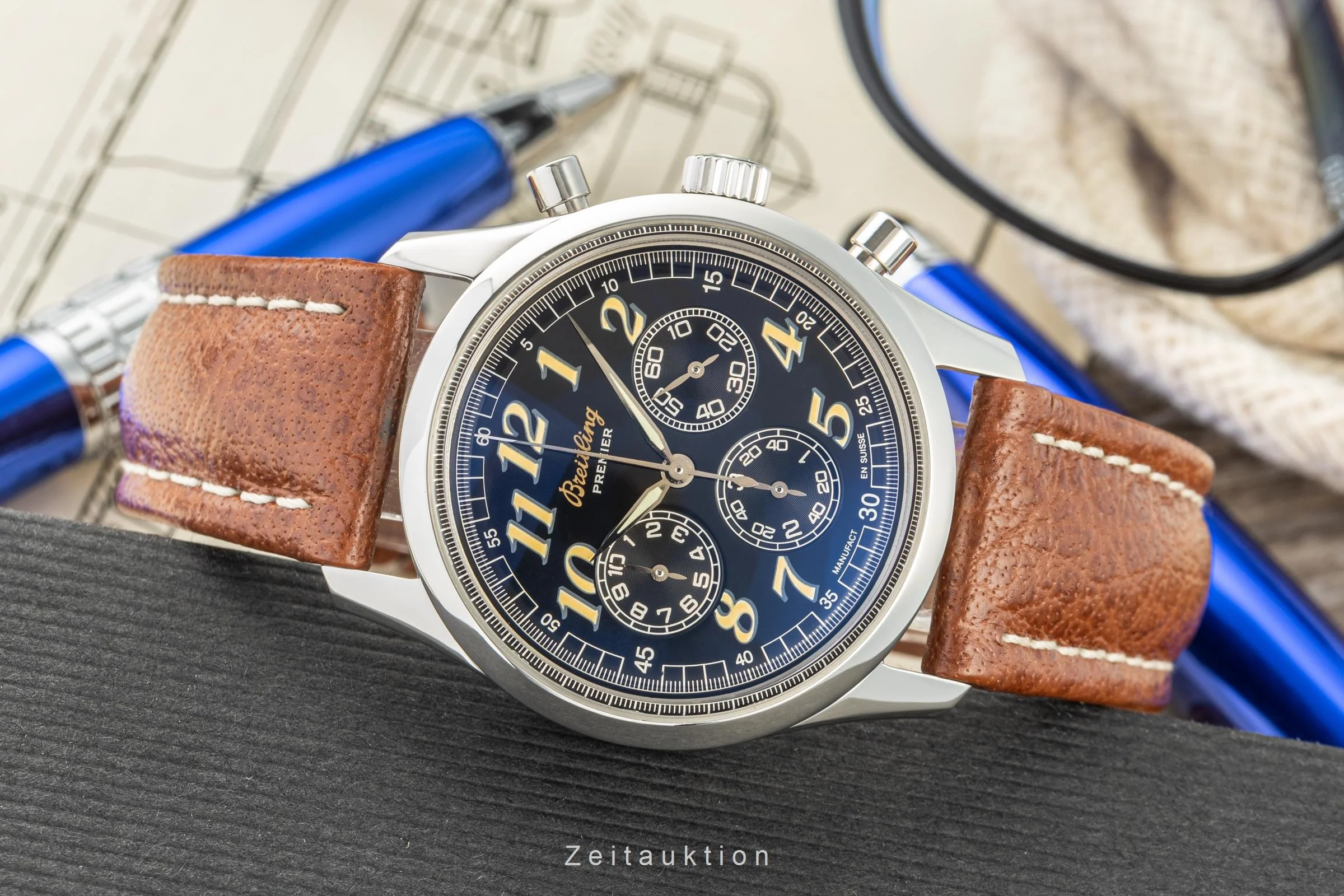 Breitling Premier chronograph steel automatic men's watch A40035 LP: 7800EUR  [2207713] - Image 2