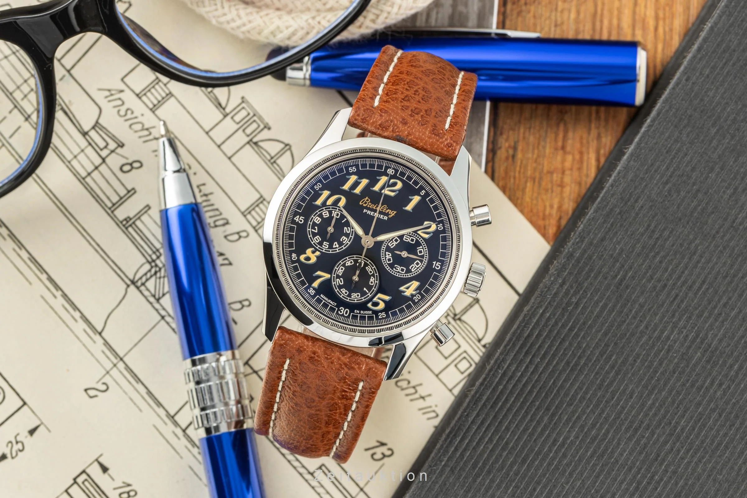 Breitling Premier chronograph steel automatic men's watch A40035 LP: 7800EUR  [2207713] - Image 3