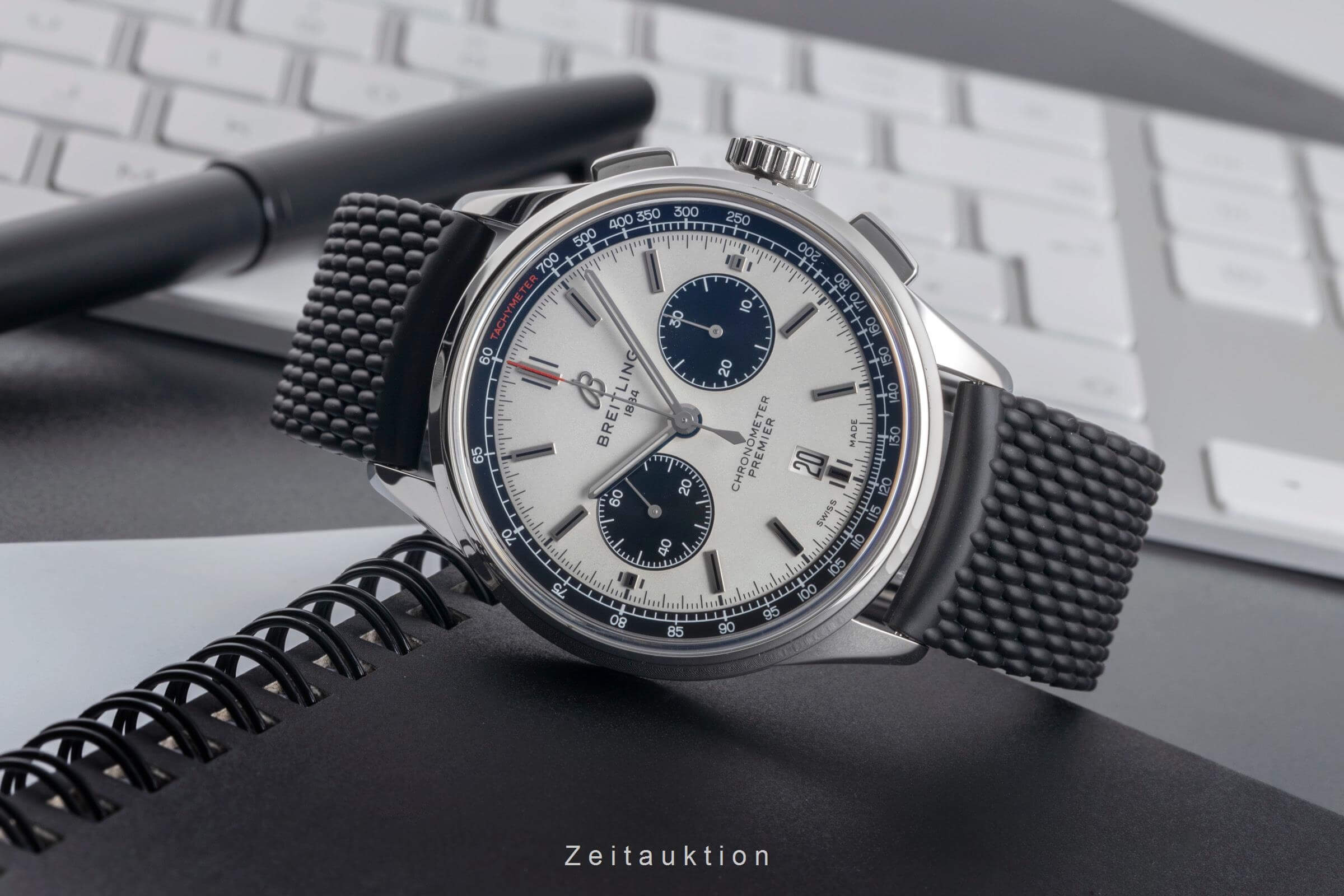 Breitling Premier chronograph steel automatic men's watch AB0118221G1P1 LP: 8050EUR  [2502060] - Image 3