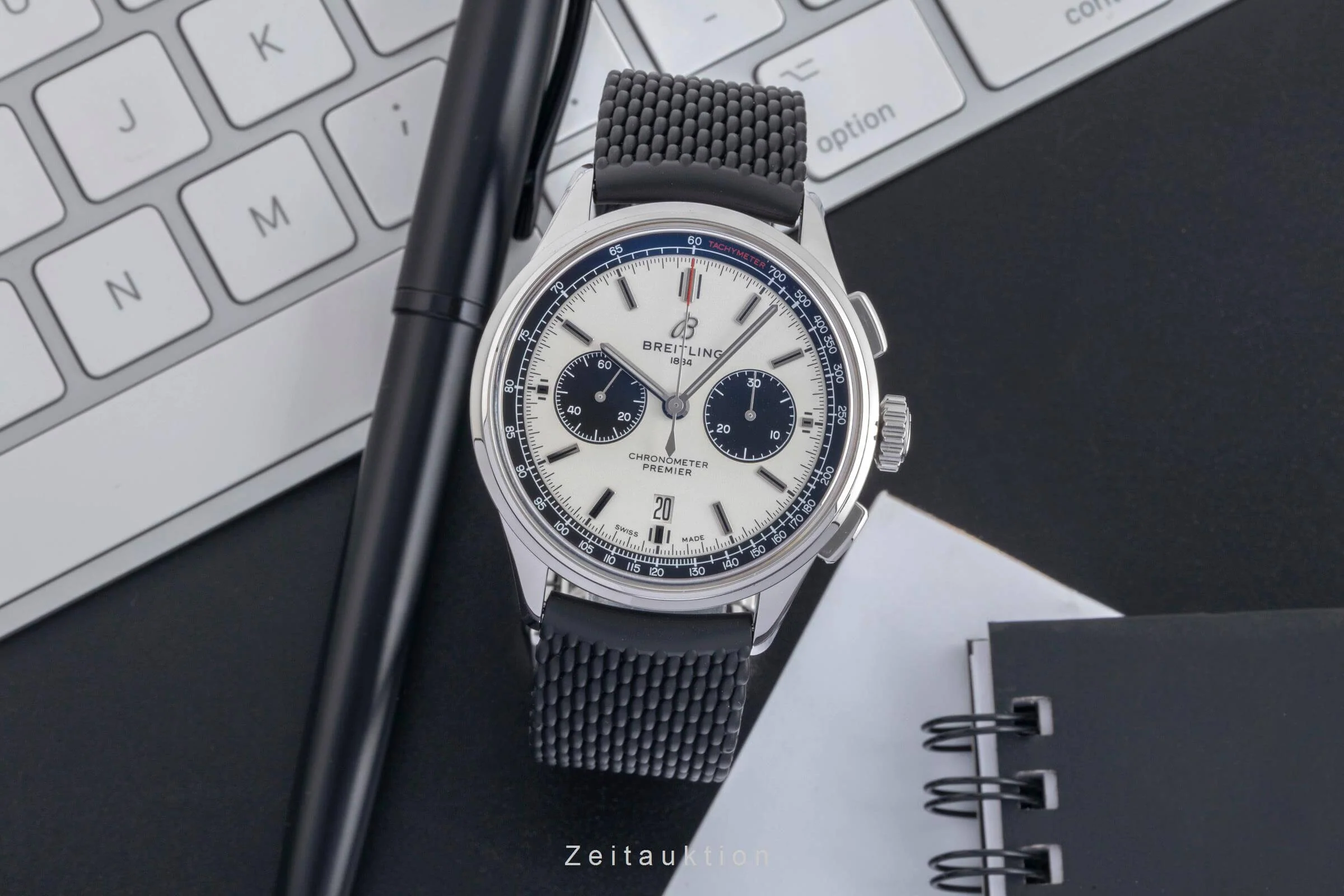 Breitling Premier chronograph steel automatic men's watch AB0118221G1P1 LP: 8050EUR  [2502060] - Image 4