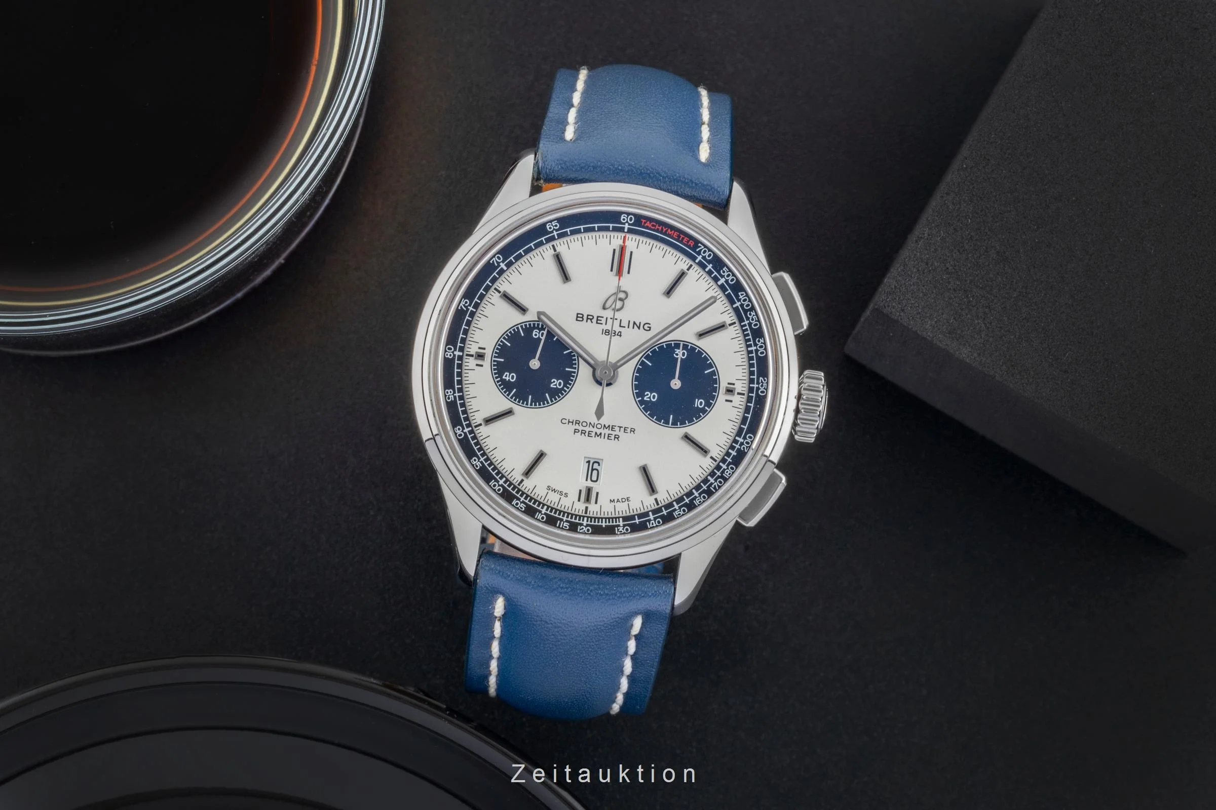 Breitling Premier chronograph steel automatic men's watch AB0118221G1P2 LP: 8750EUR  [2506410] - Image 4